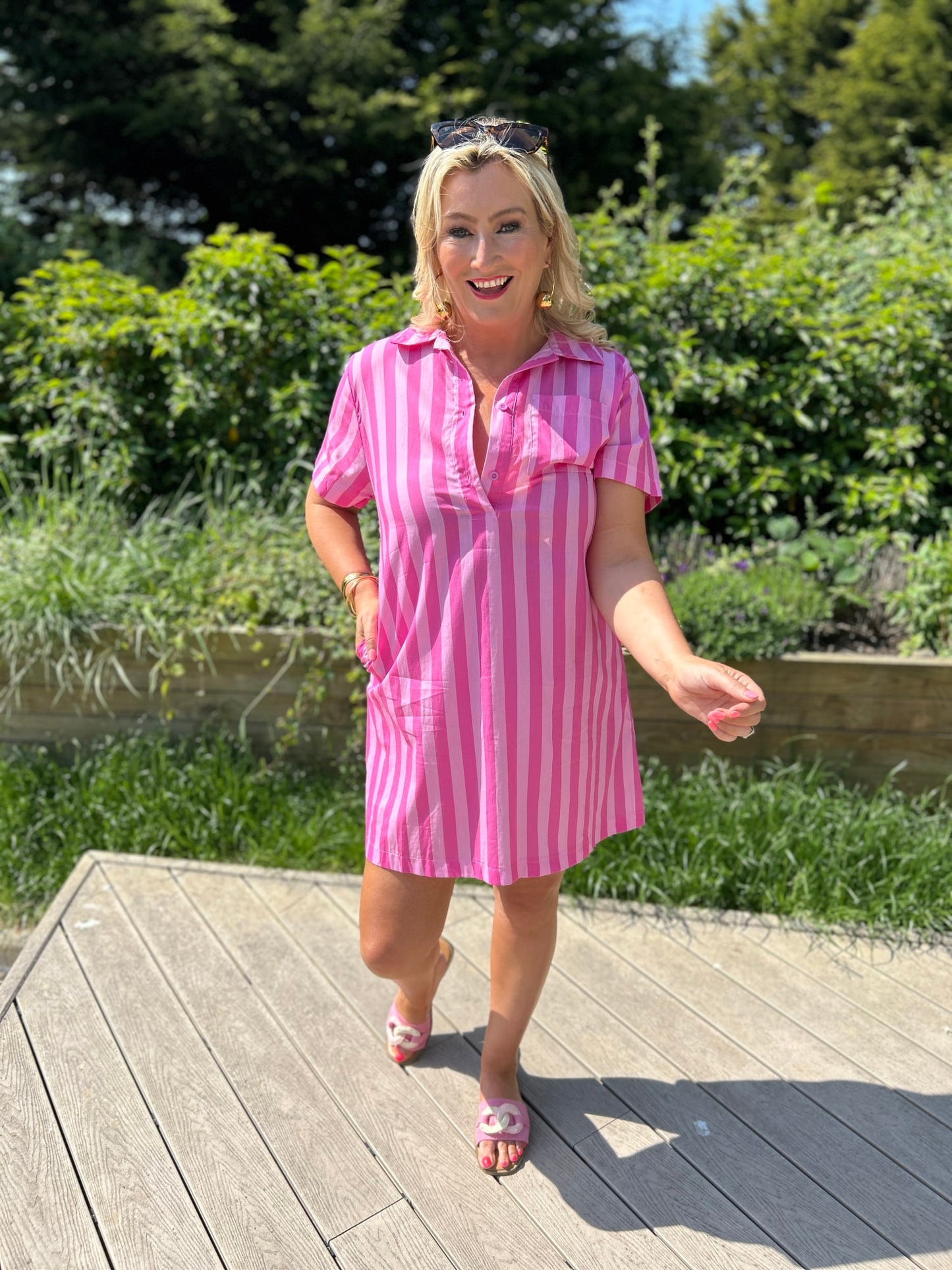 Milly Stripe Dress - Image 2