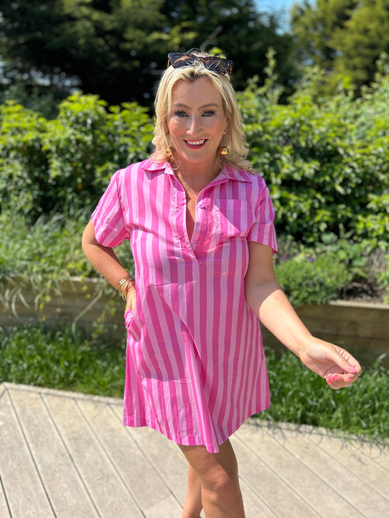 Milly Stripe Dress - Image 3
