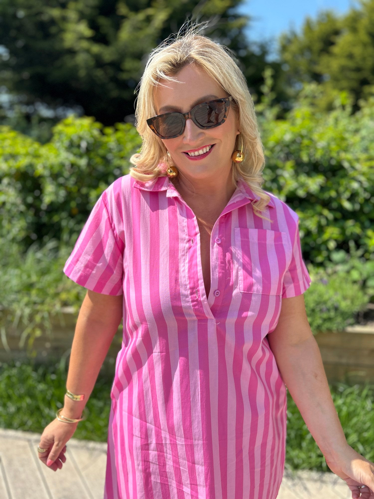 Milly Stripe Dress - Image 4