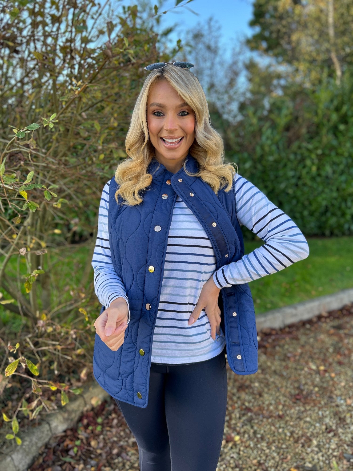 Mandy Gilet Blue - Image 2