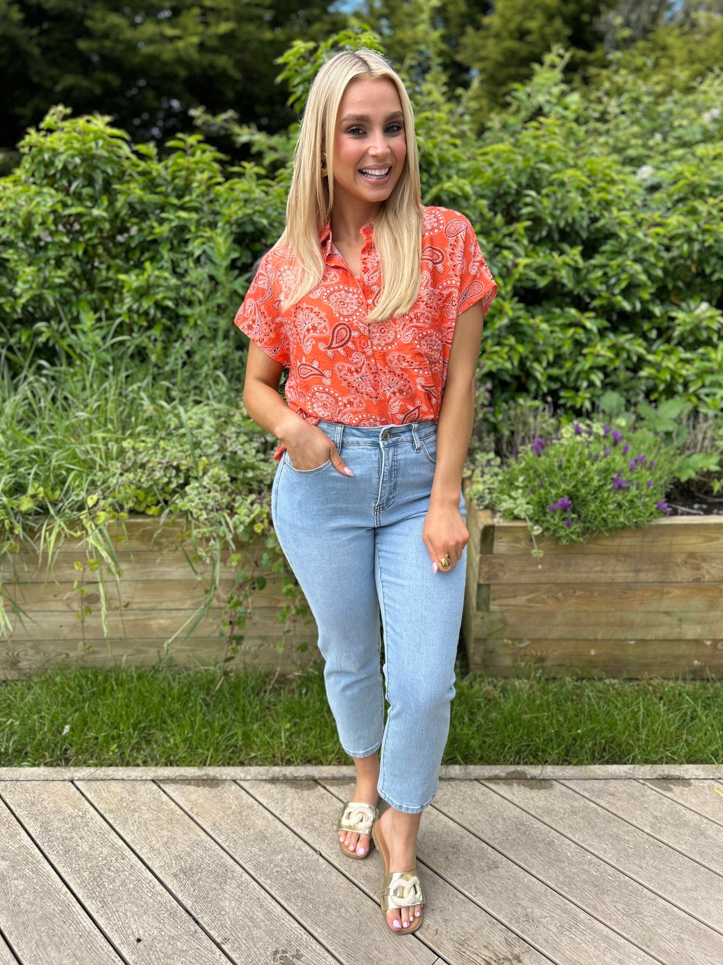 Ruthie Top Orange - Image 2