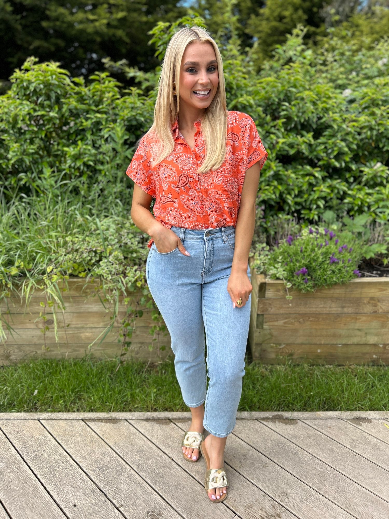 Ruthie Top Orange - Image 2