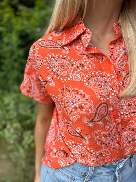 Ruthie Top Orange - Image 3