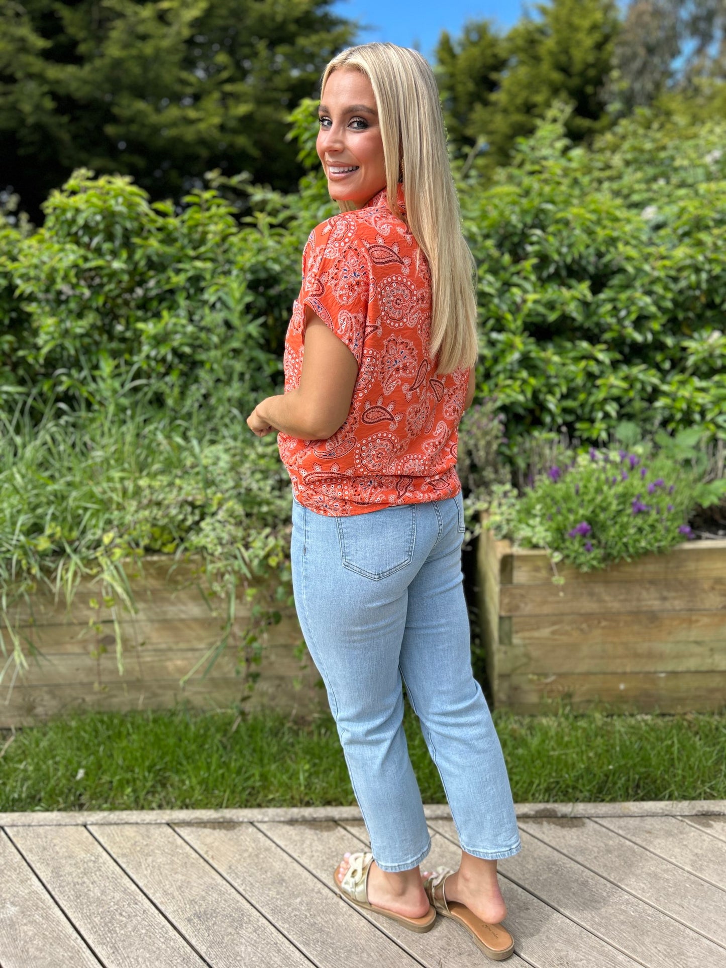 Ruthie Top Orange - Image 1