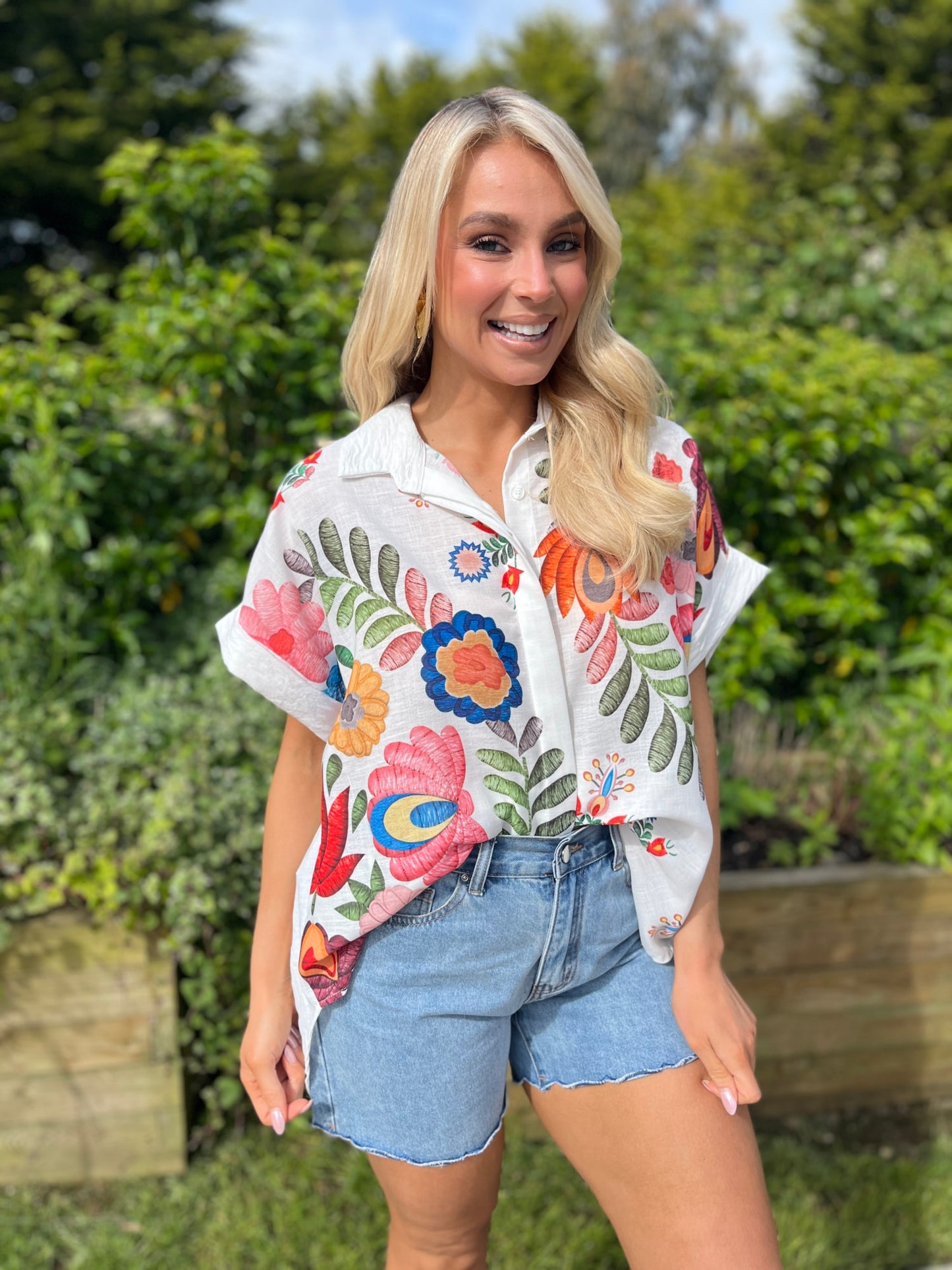 Shay Floral Shirt  - Image unknown