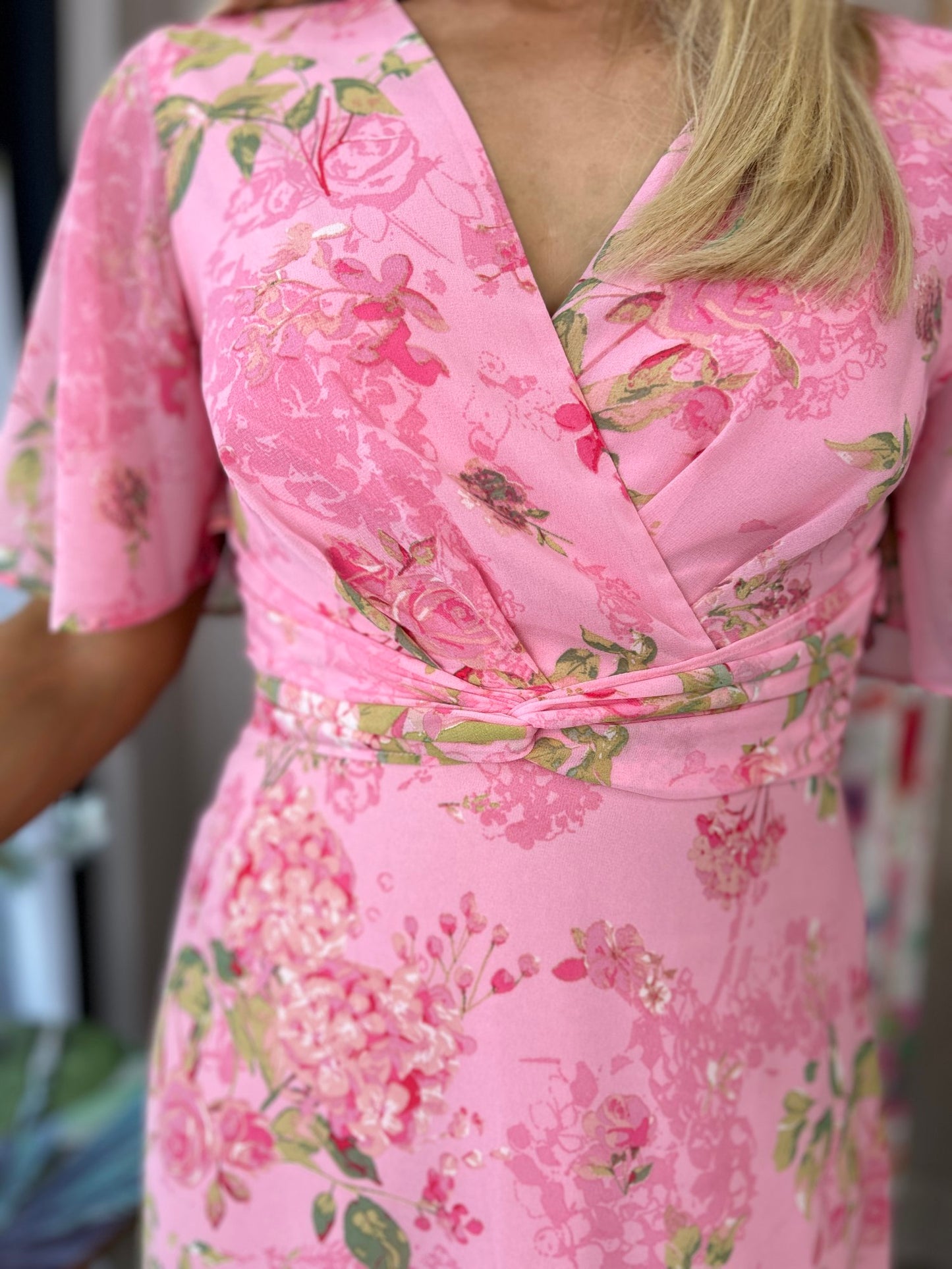 Daisy Midi Dress Pink