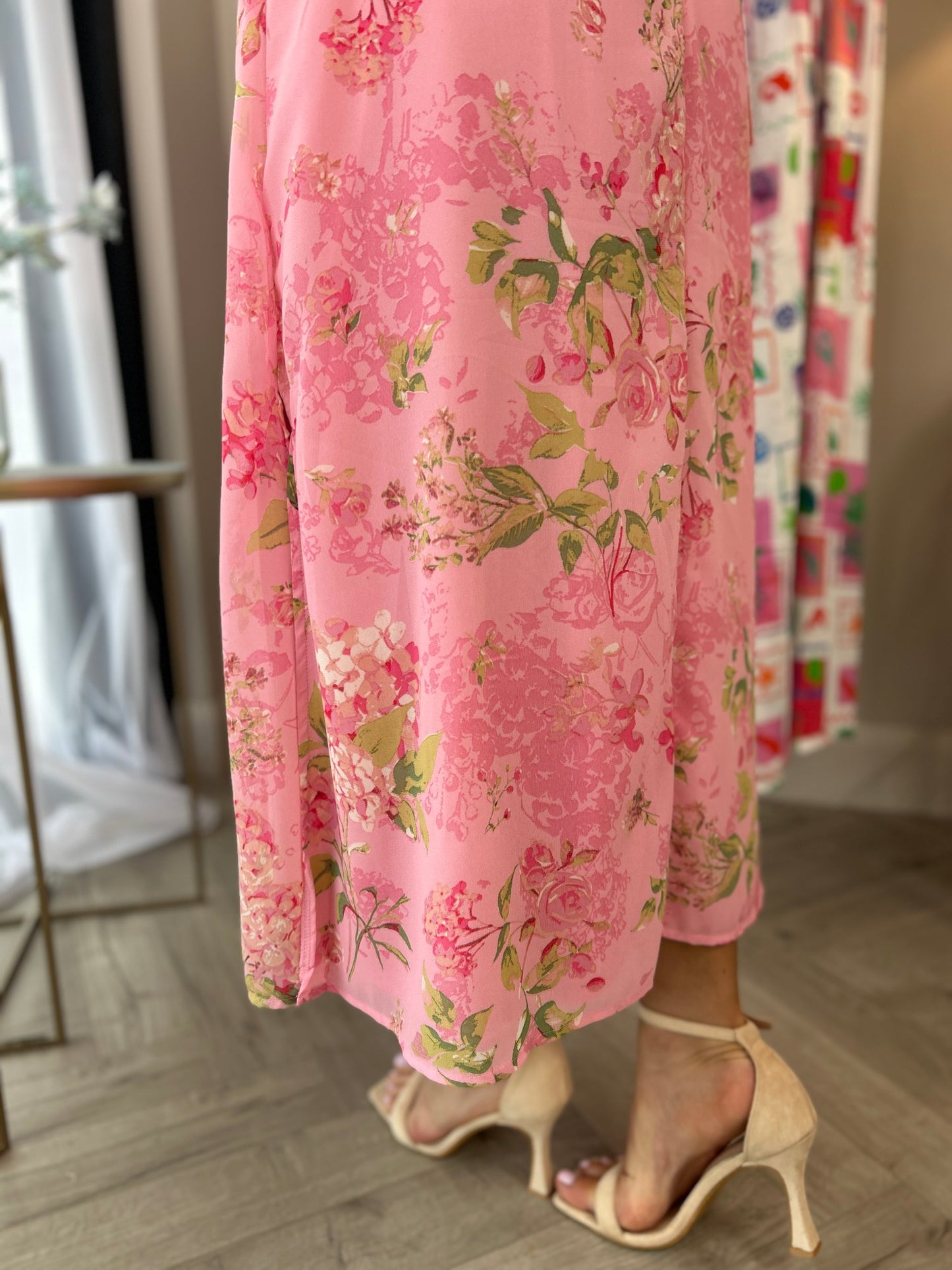 Daisy Midi Dress Pink