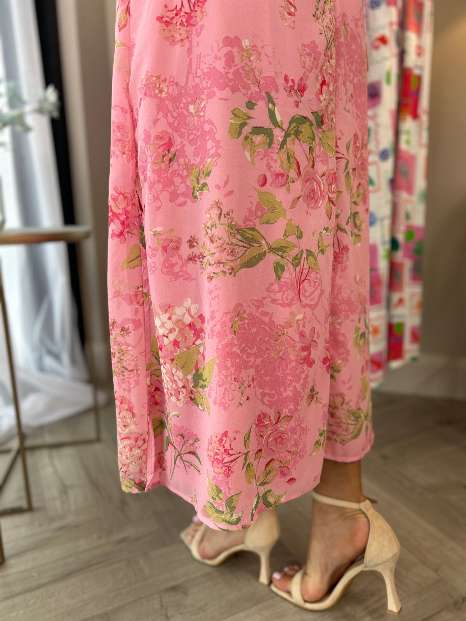 Daisy Midi Dress Pink