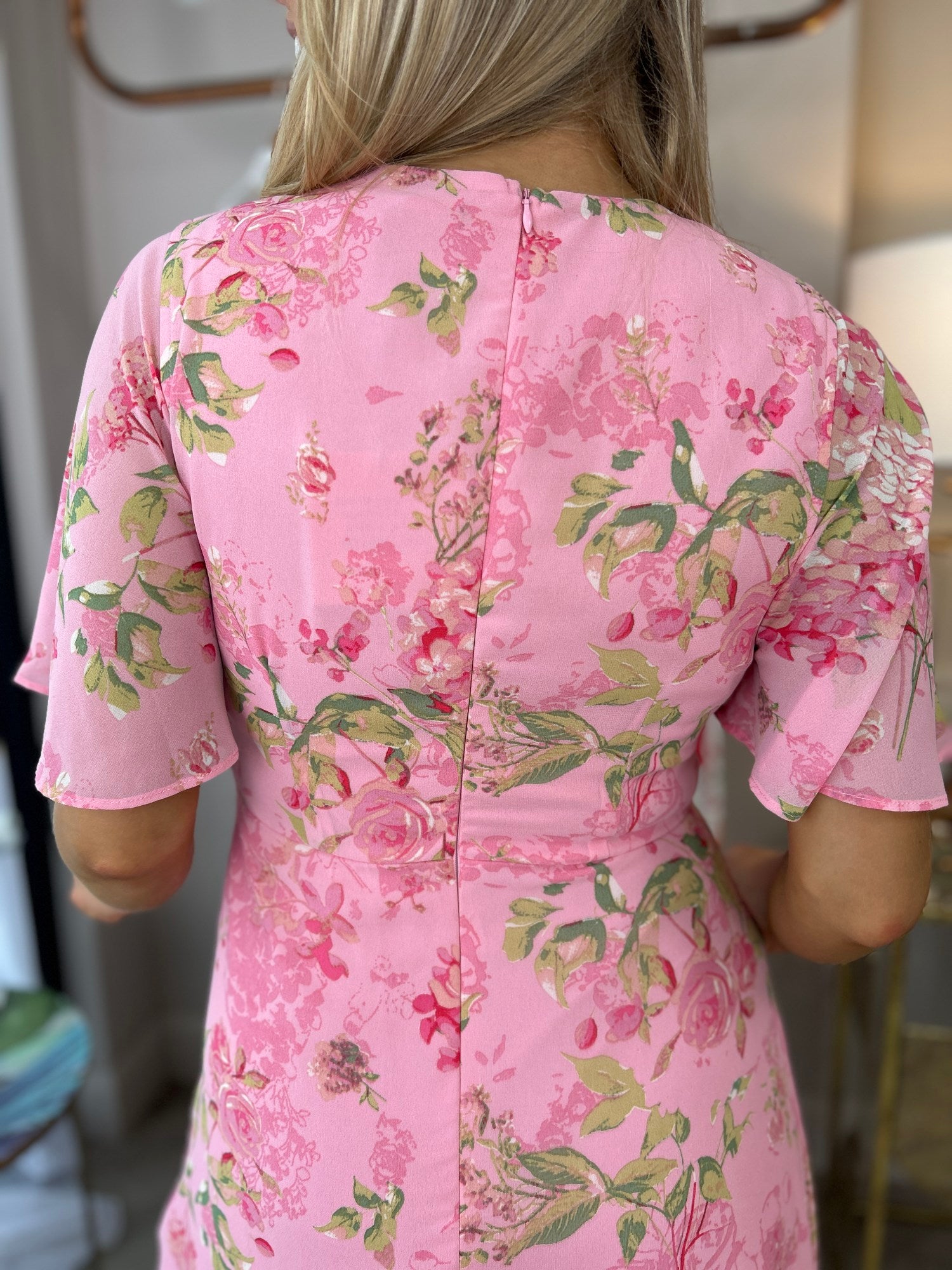 Daisy Midi Dress Pink