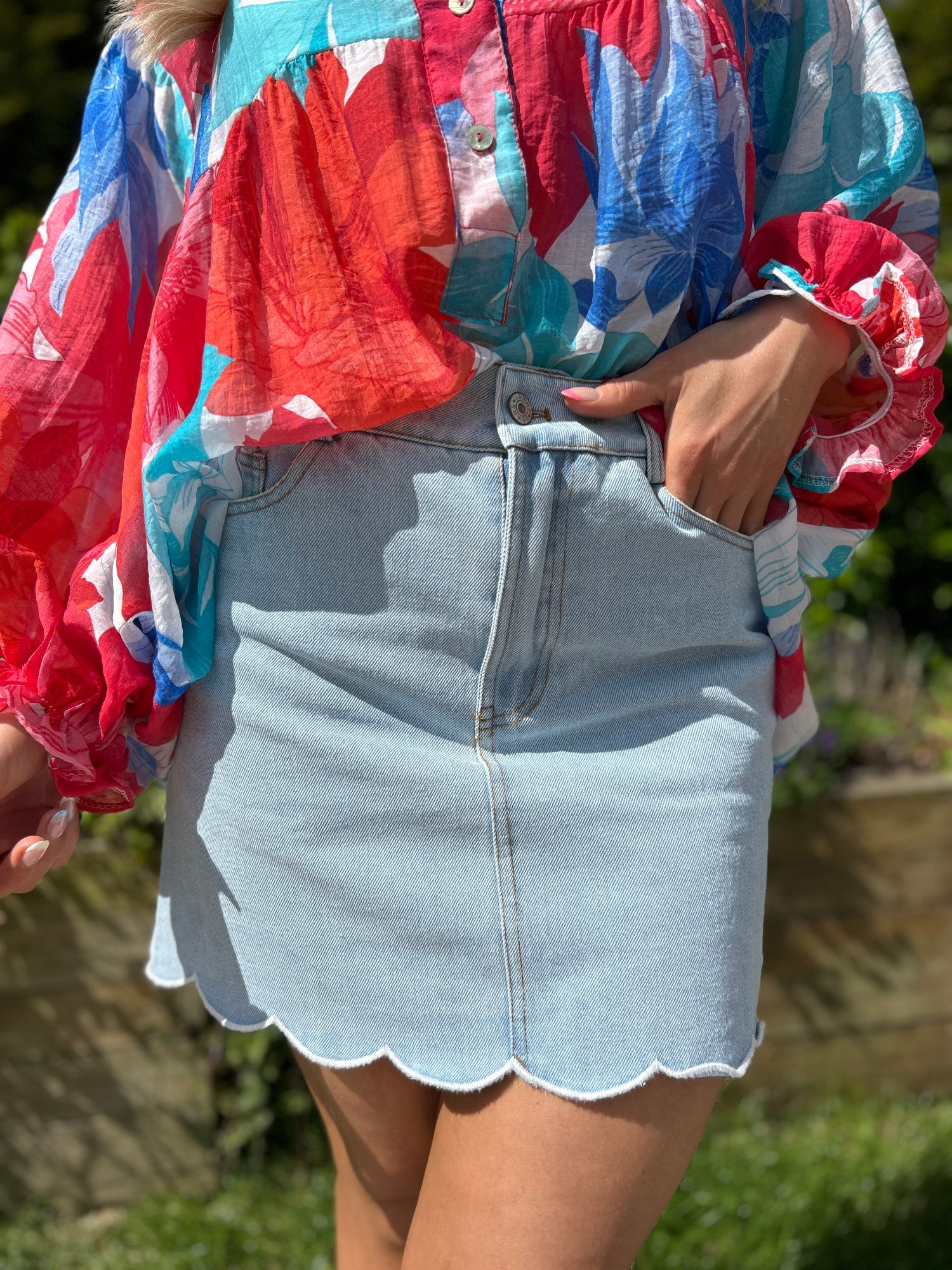 Belle Denim Skirt