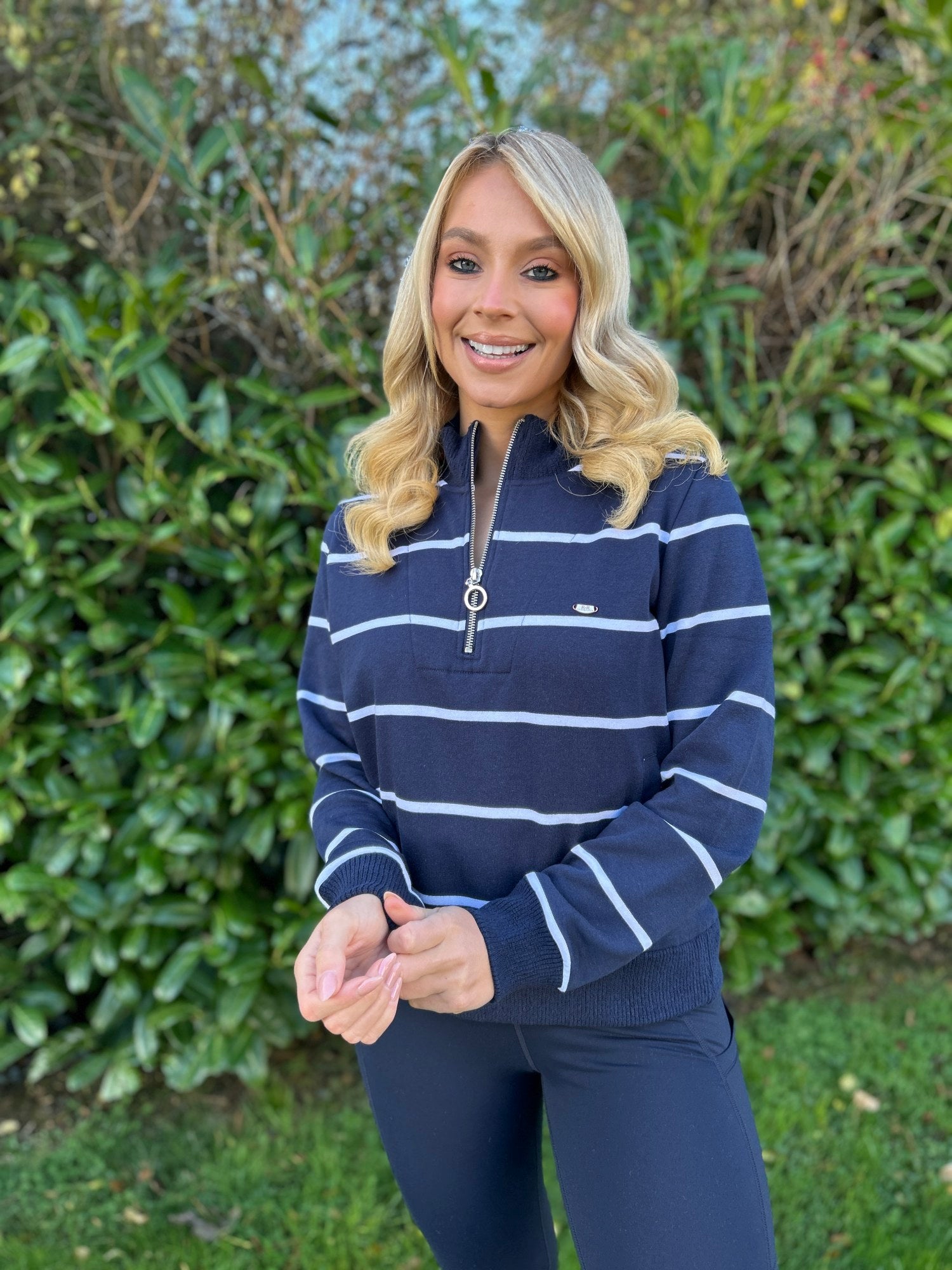 Molly Half Zip Navy - Image 7