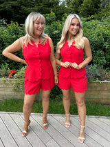 Ophelia Co-Ord Red - Image unknown