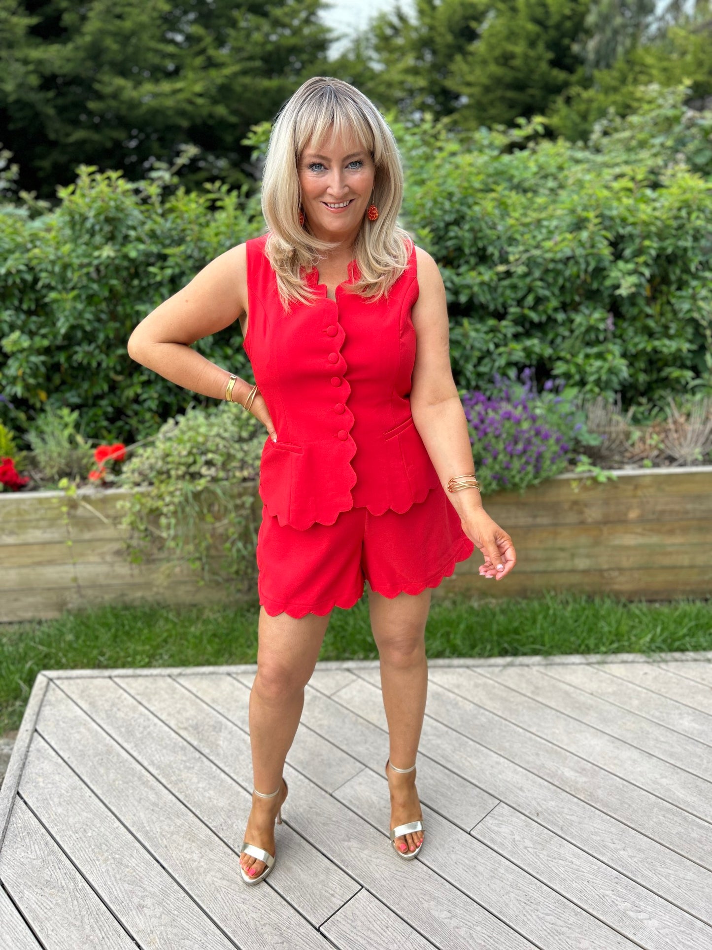 Ophelia Co-Ord Red - Image 4