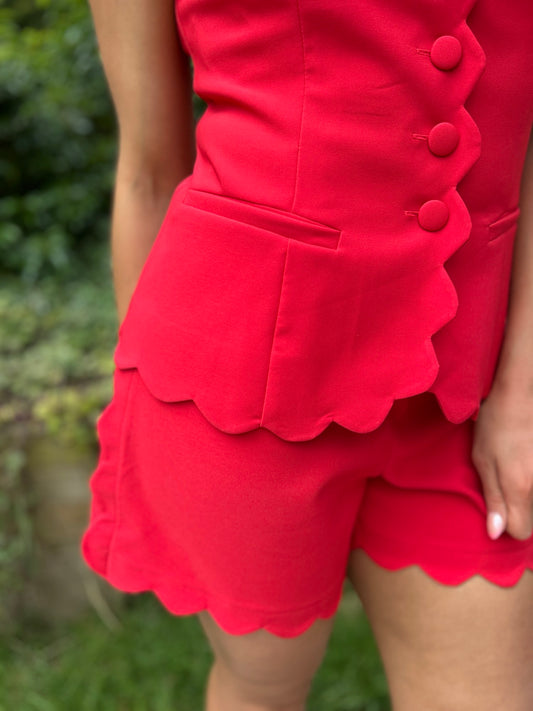 Ophelia Co-Ord Red - Image 1