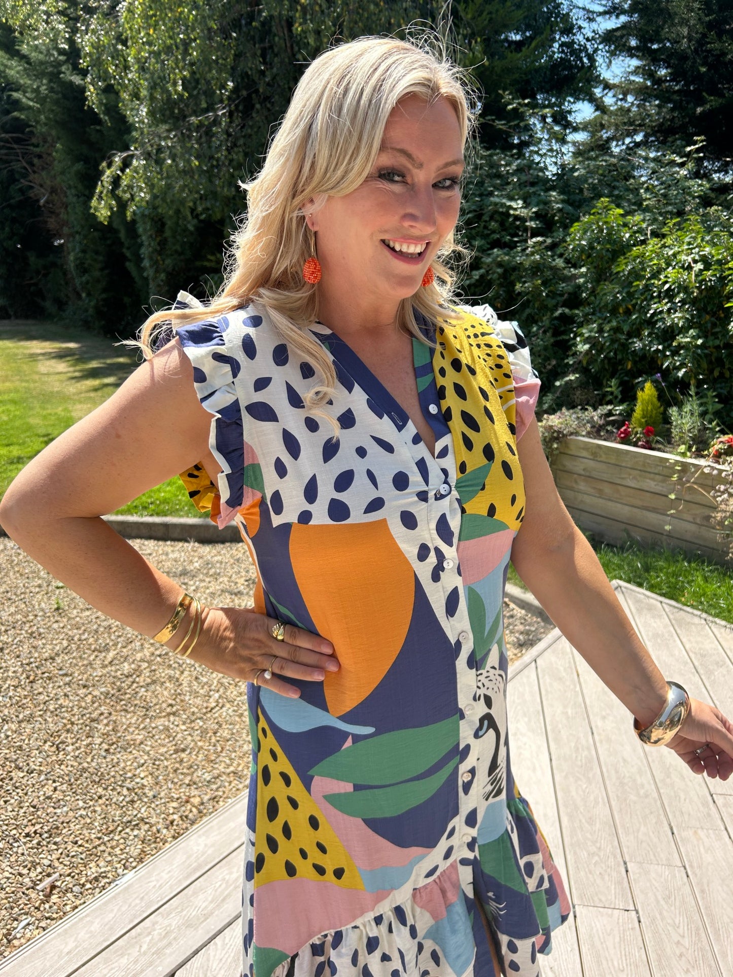 Nina Print Dress - Image 7
