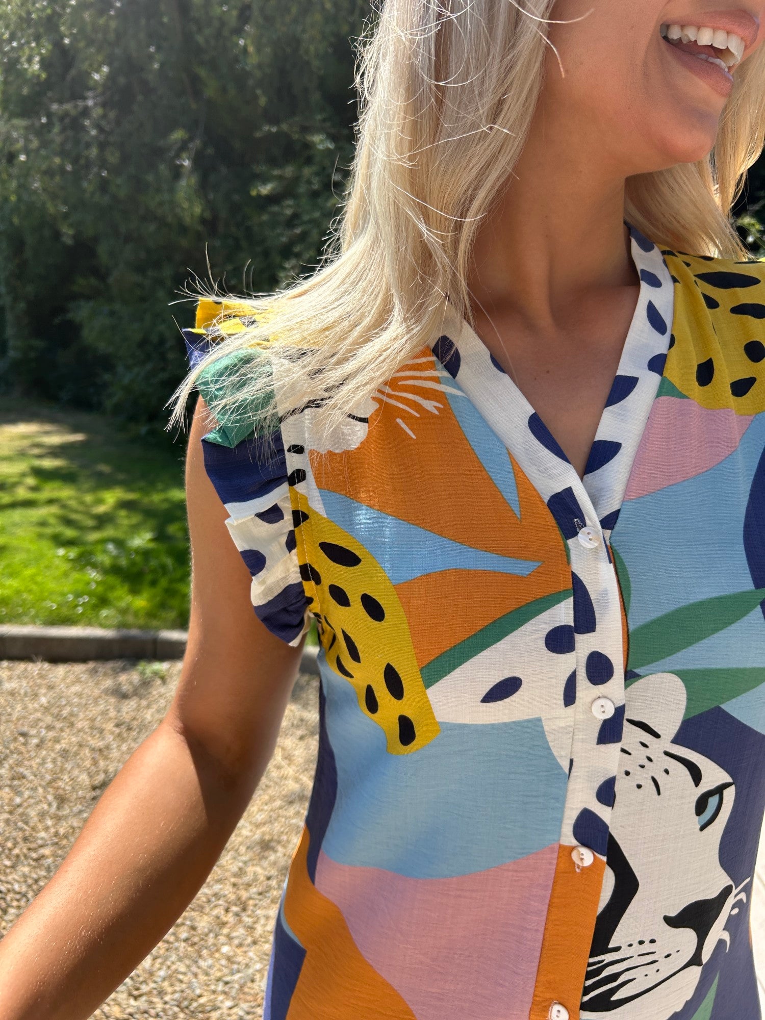 Nina Print Dress - Image 8