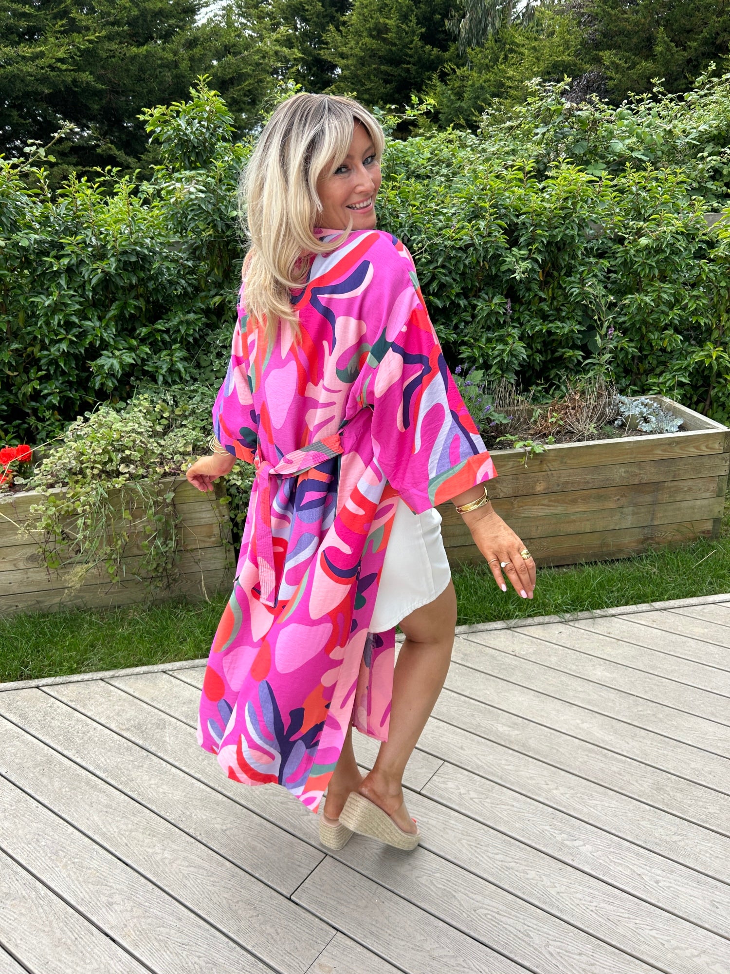 kiki Pink kimono - Image 1