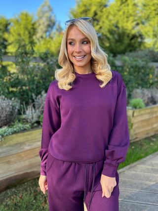 Penny Sweater Plum - Image unknown