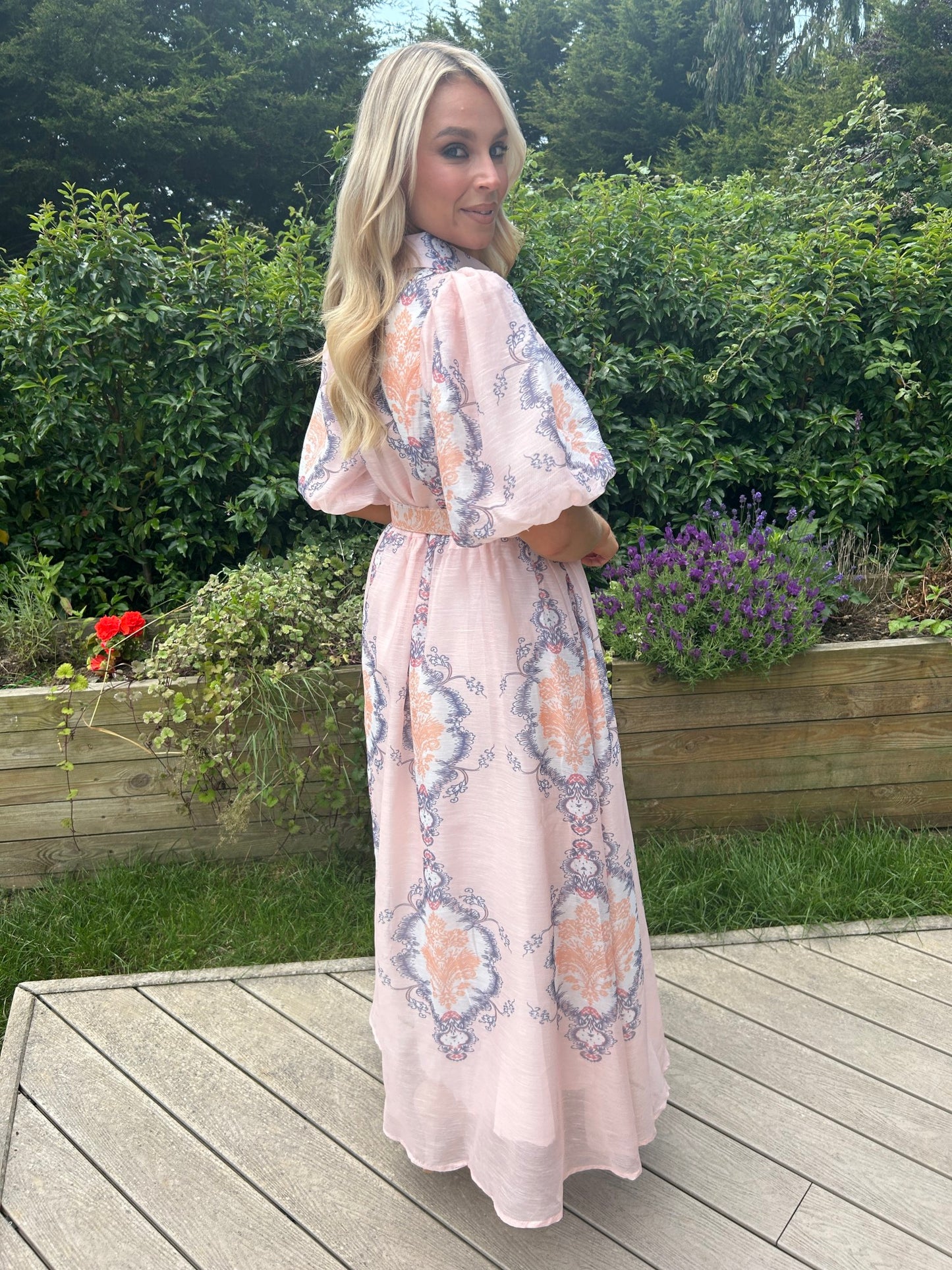 Edie Rose Dress Pink - Image 2
