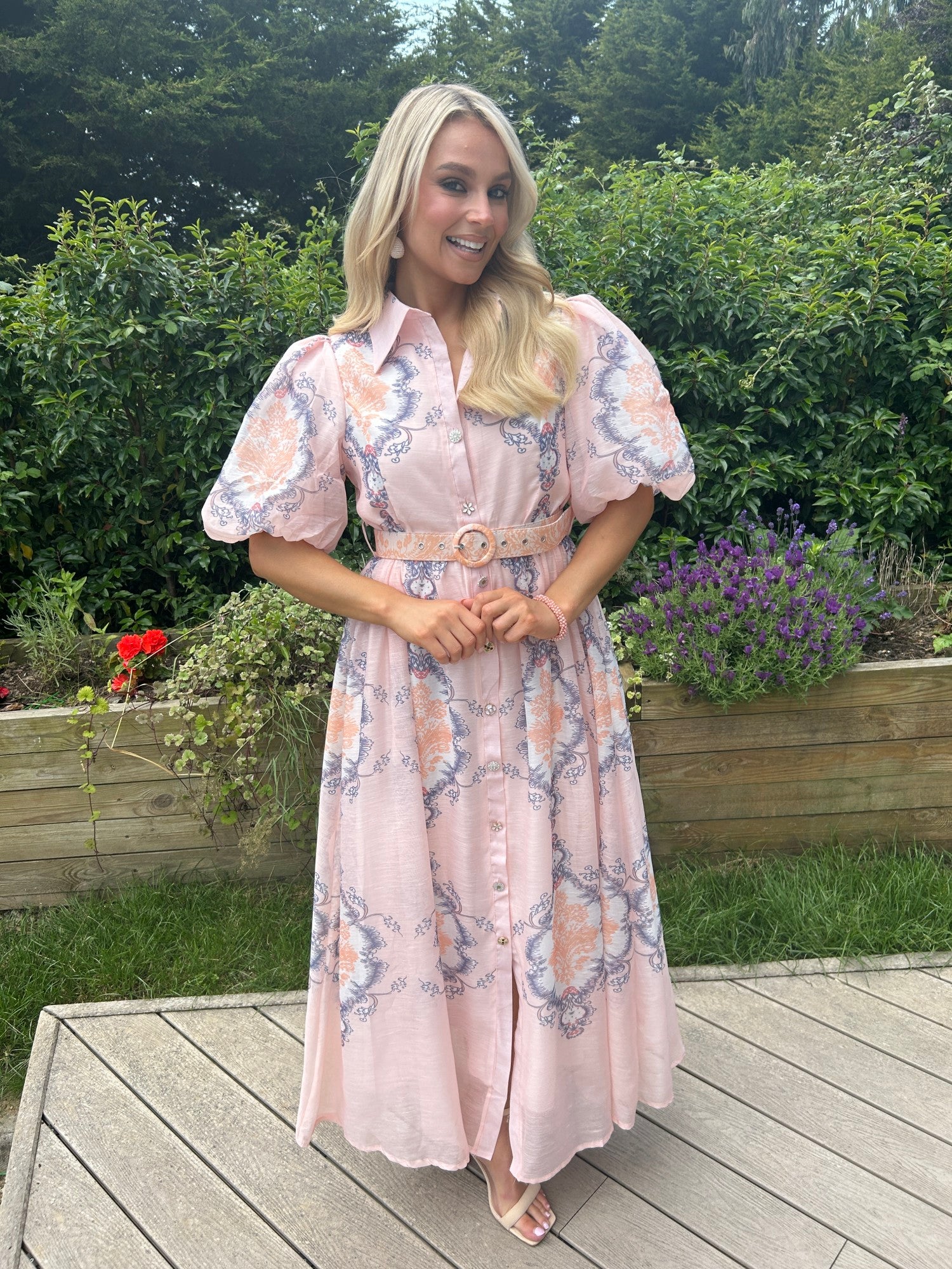 Edie Rose Dress Pink - Image 10