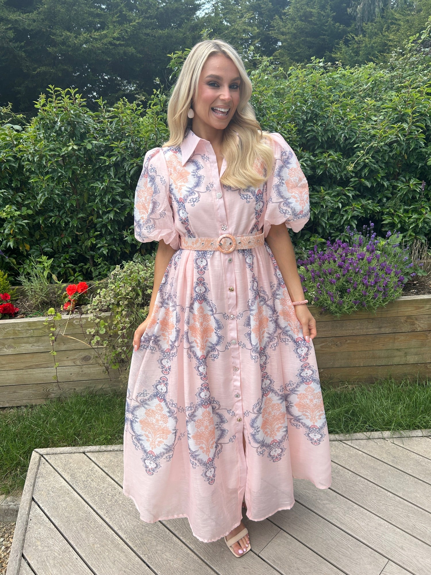 Edie Rose Dress Pink - Image 12