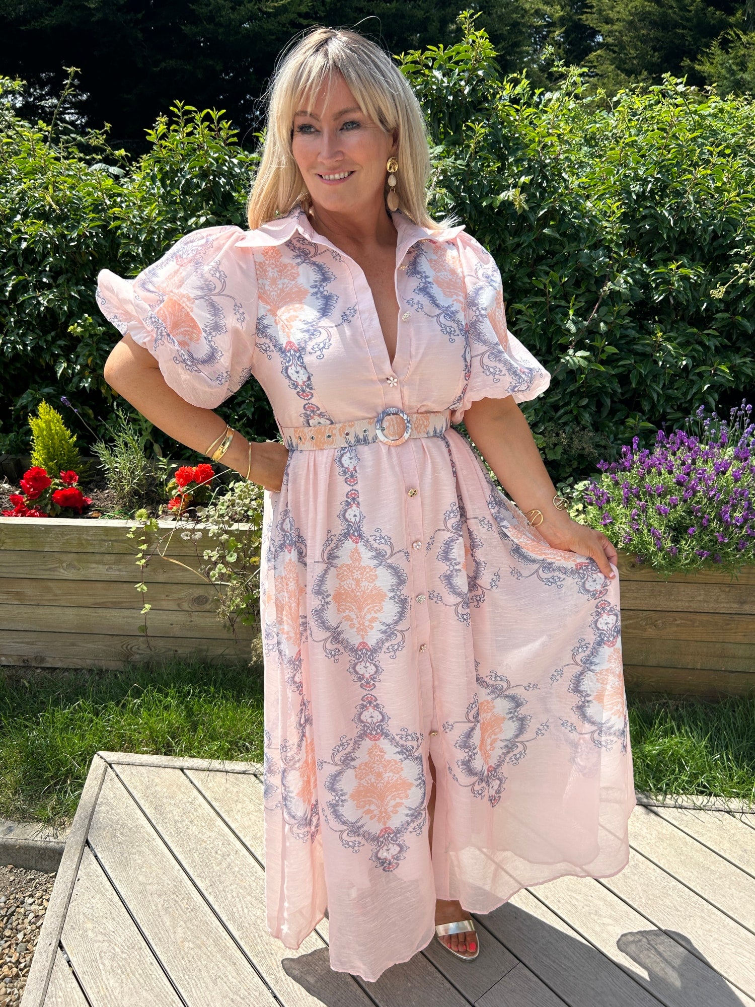 Edie Rose Dress Pink - Image 7