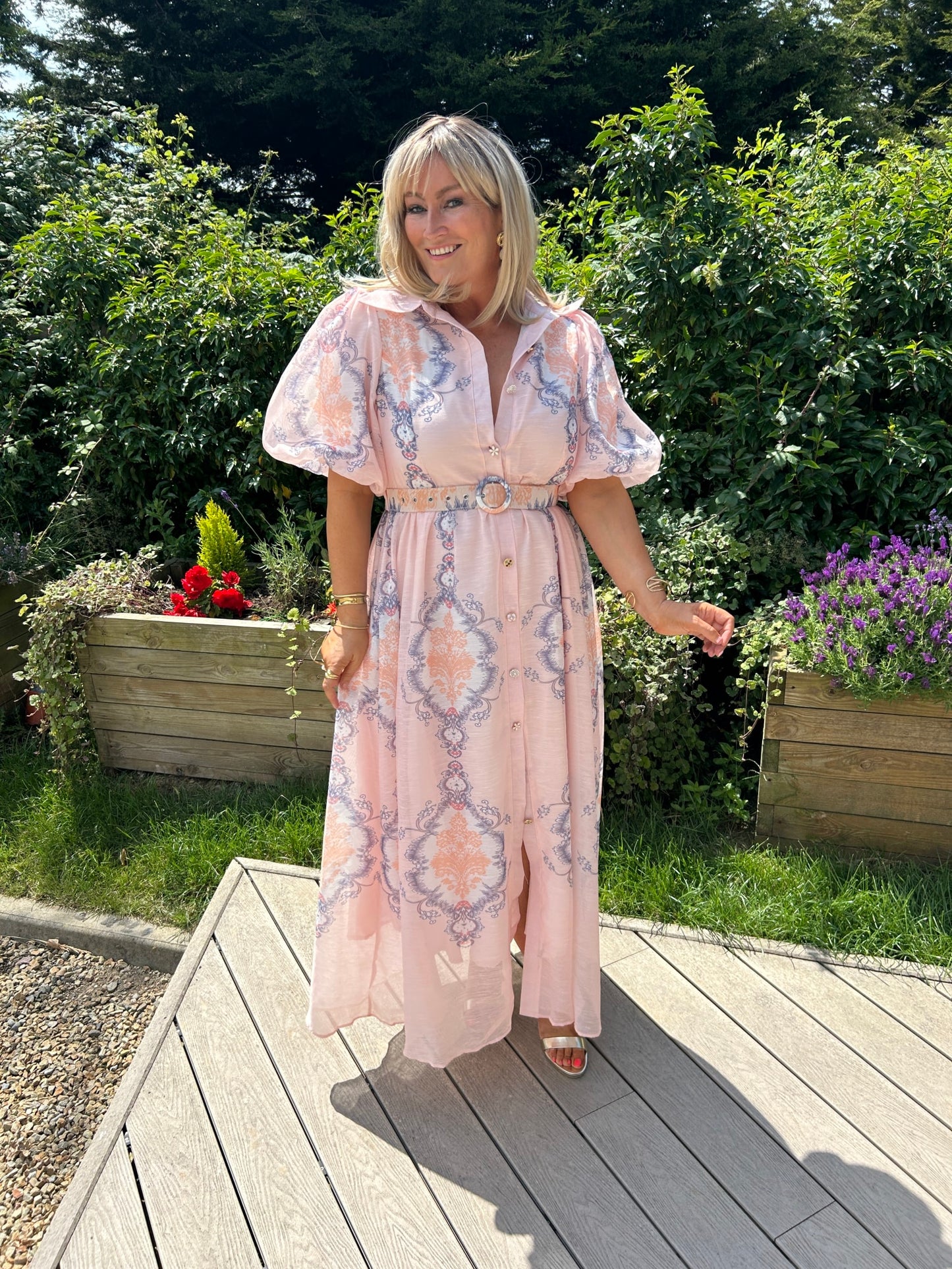 Edie Rose Dress Pink - Image 13