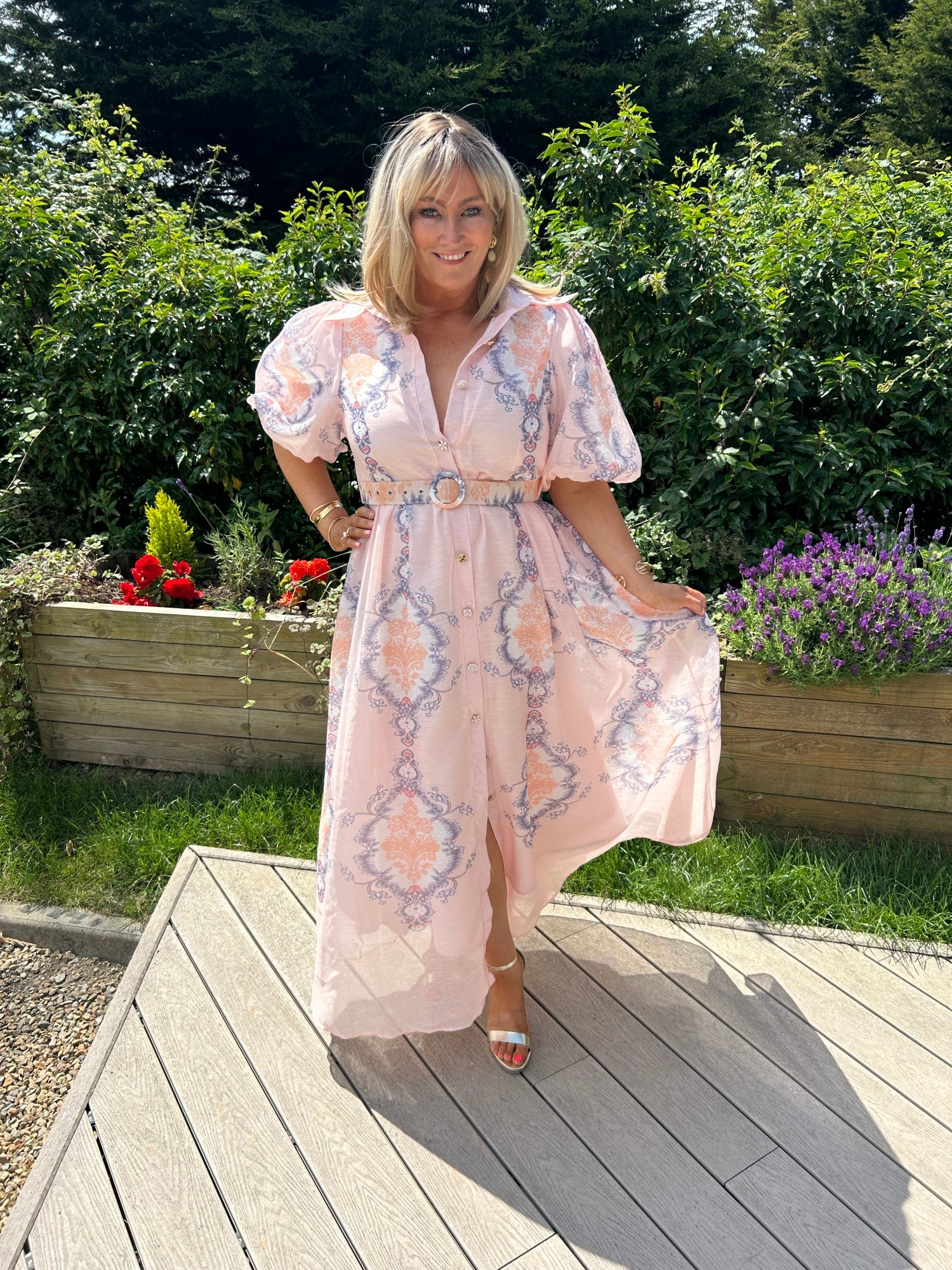 Edie Rose Dress Pink - Image 1