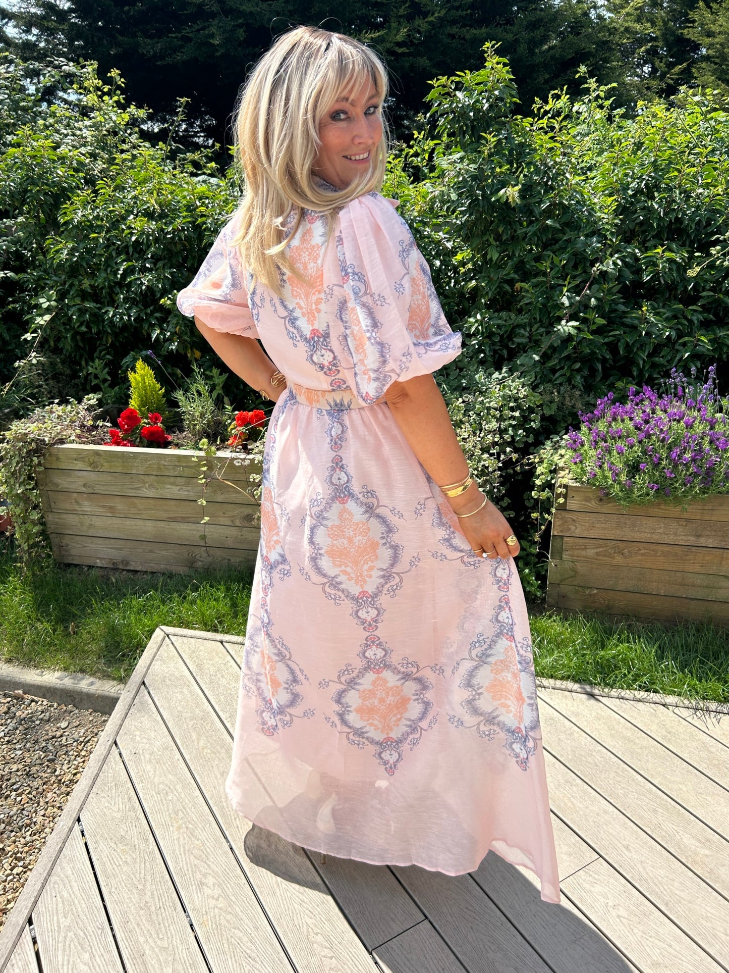 Edie Rose Dress Pink - Image 4