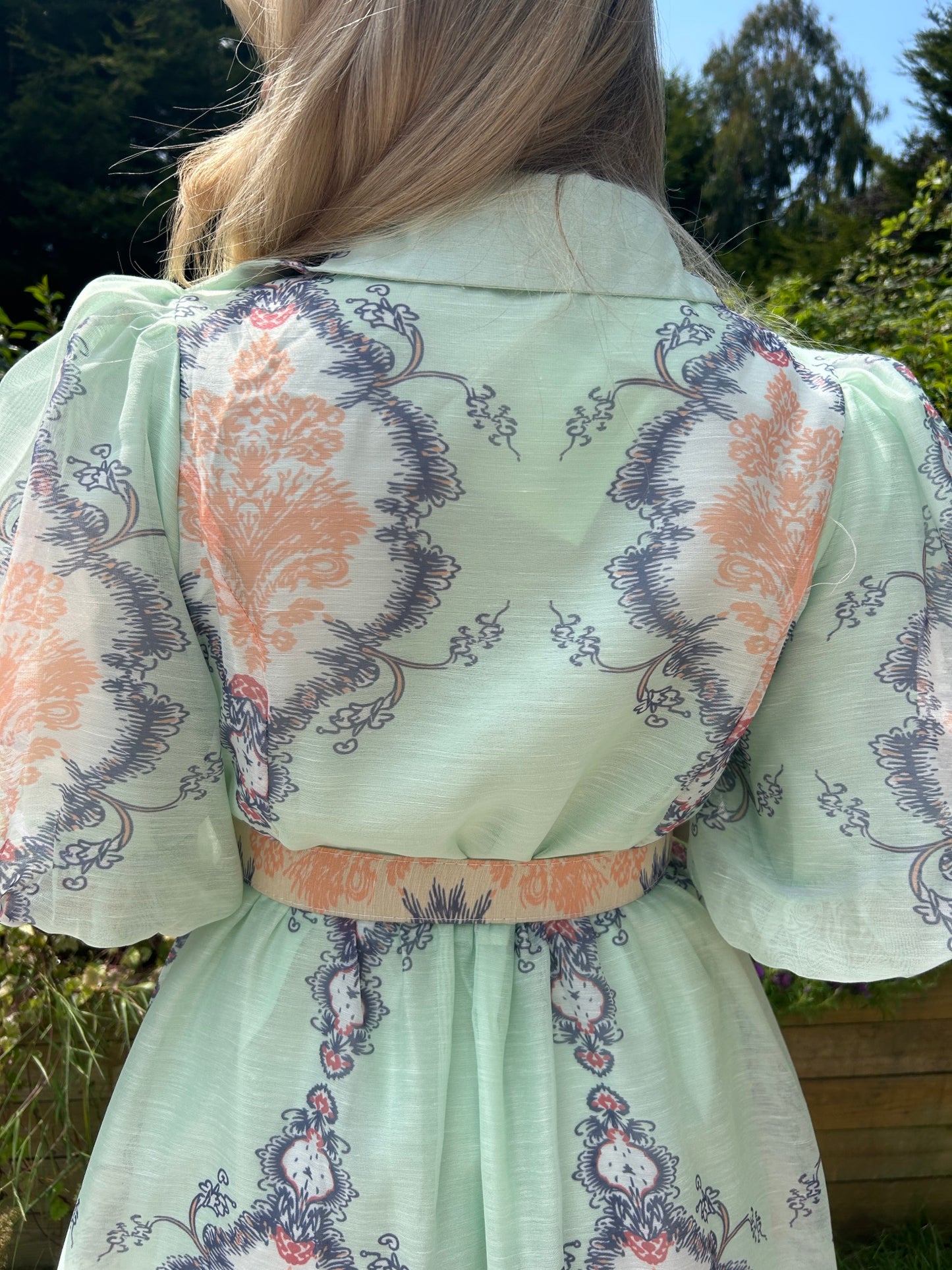 Edie Rose Dress Aqua - Image 4