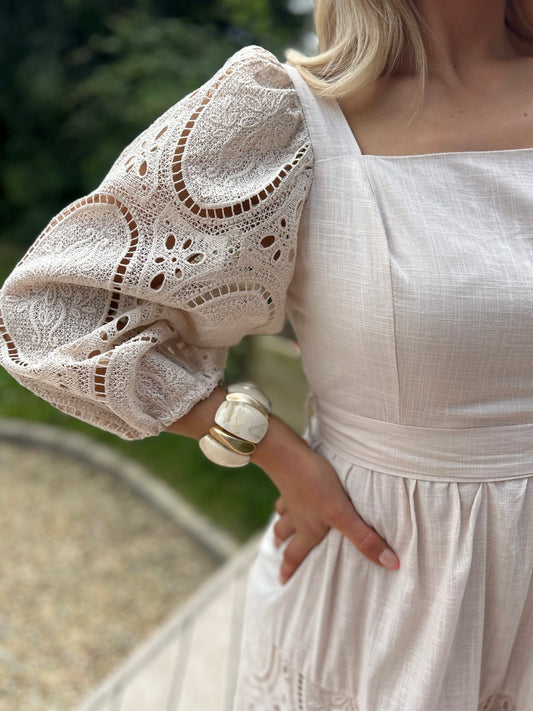 Claudie Dress Natural - Image 1