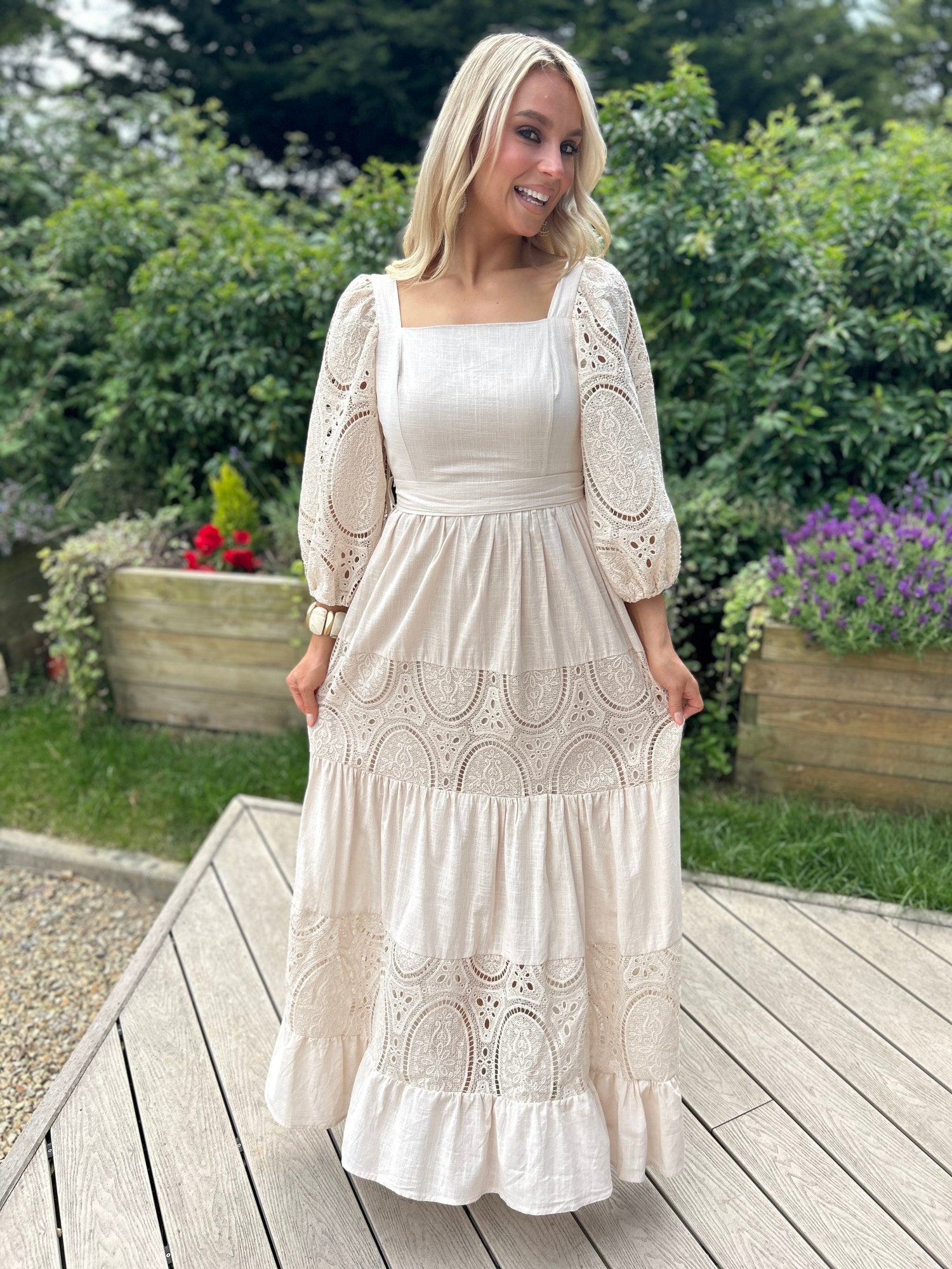 Claudie Dress Natural - Image 7