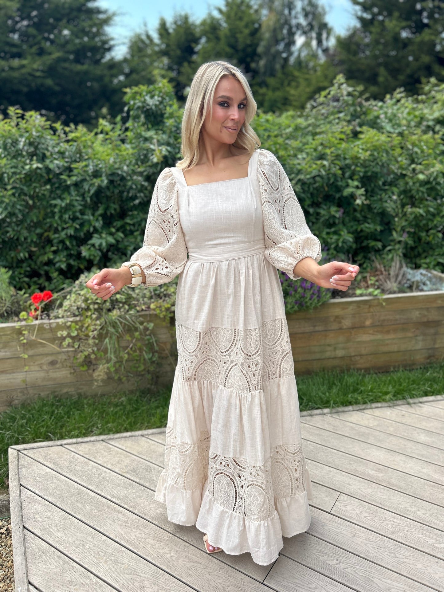 Claudie Dress Natural - Image 8