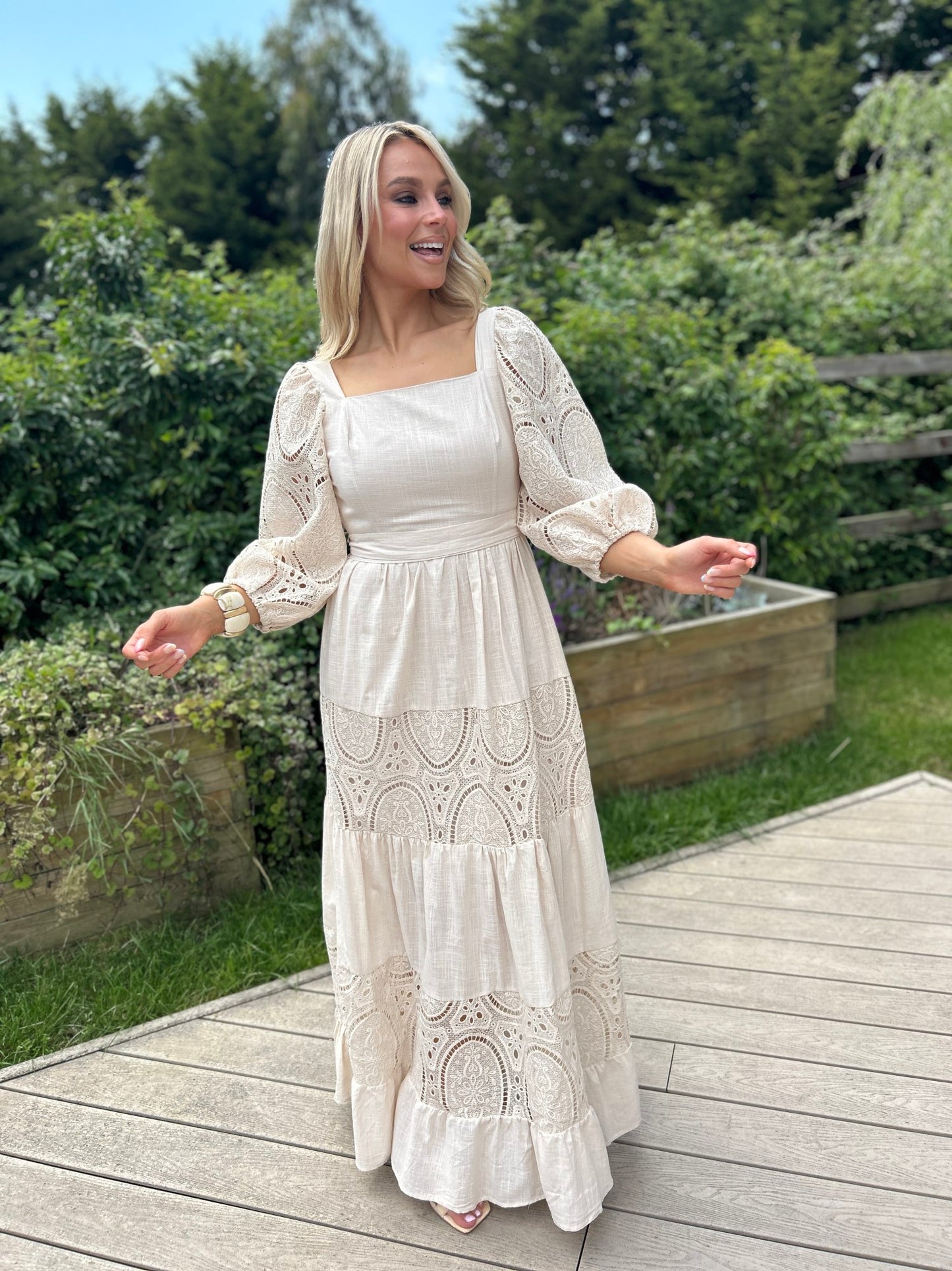 Claudie Dress Natural - Image 9