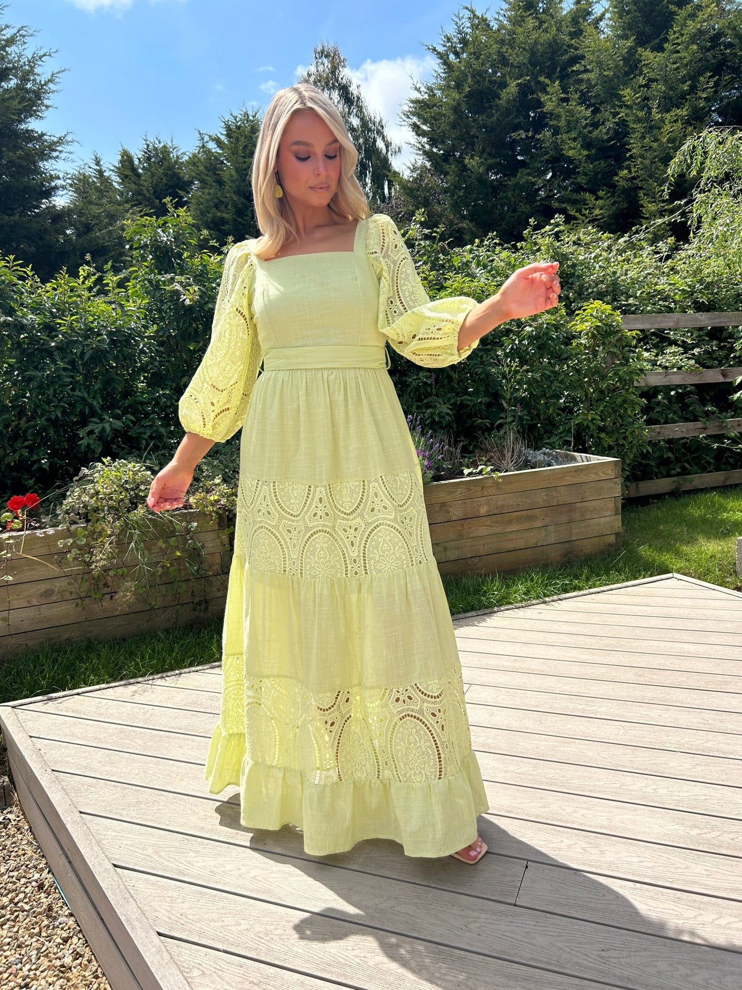 Claudie Dress Pistachio - Image 3