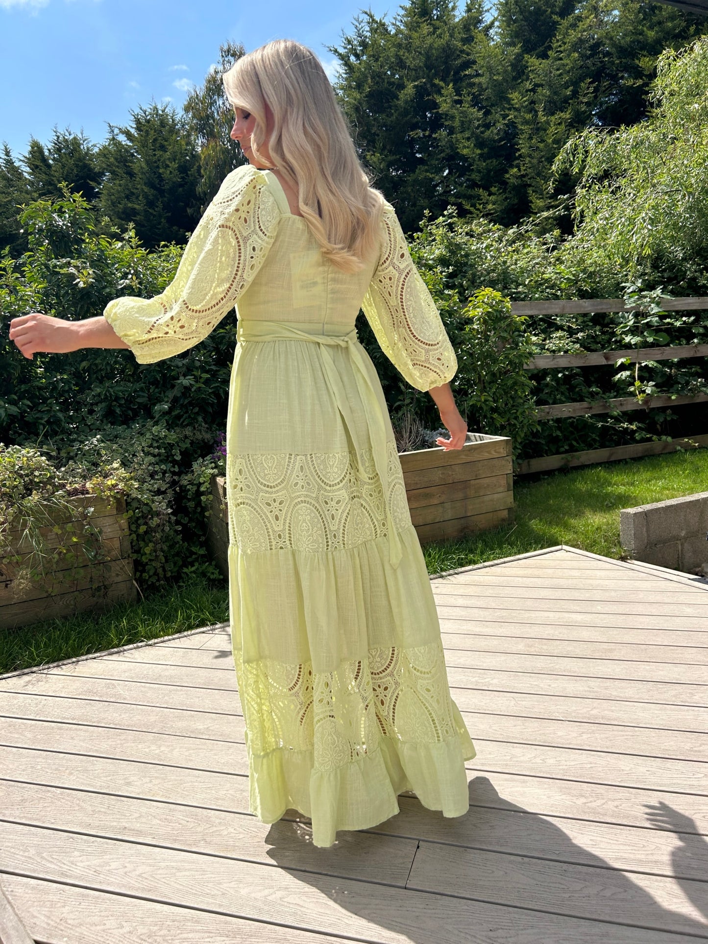 Claudie Dress Pistachio - Image 4