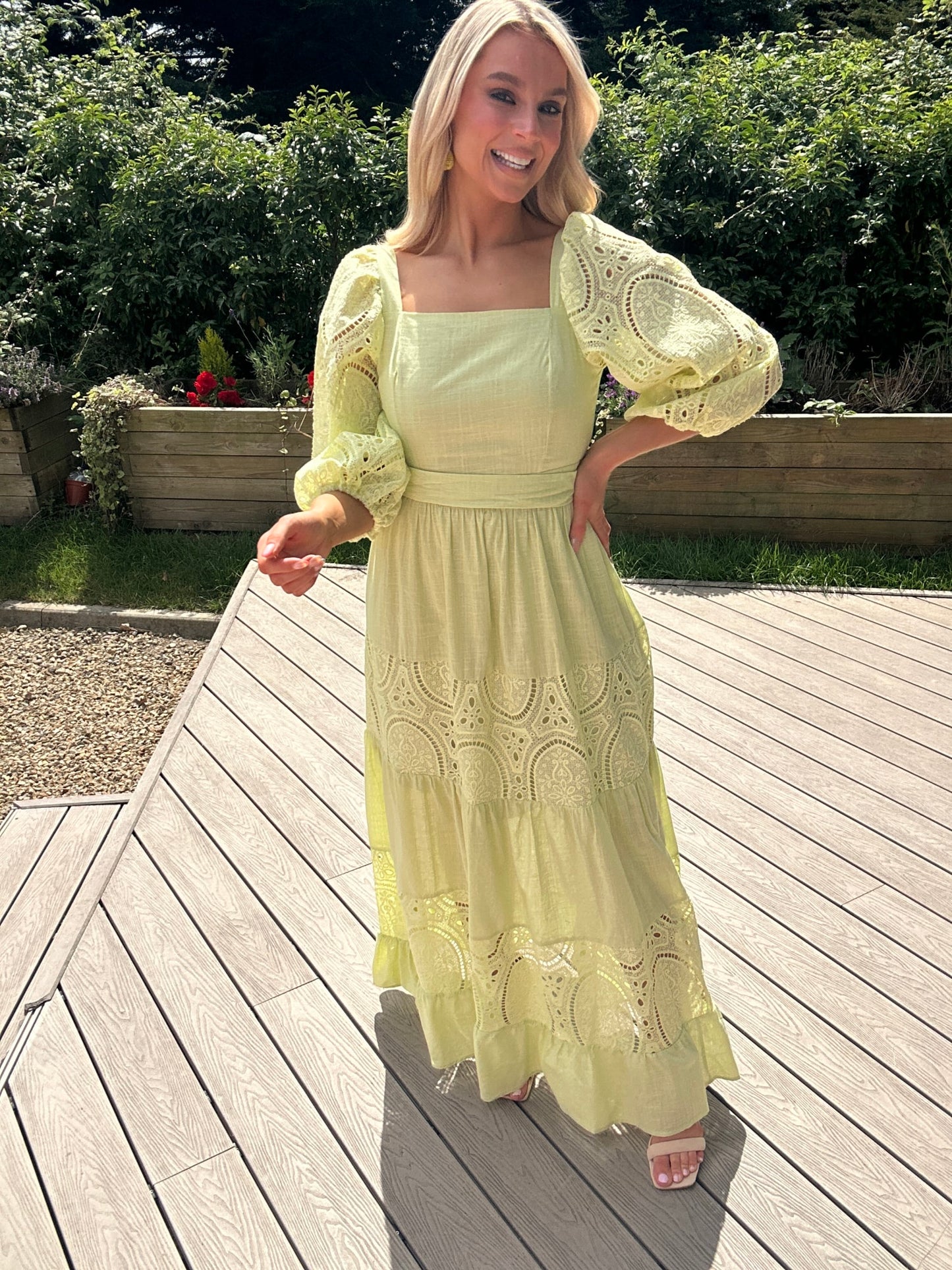 Claudie Dress Pistachio - Image 5