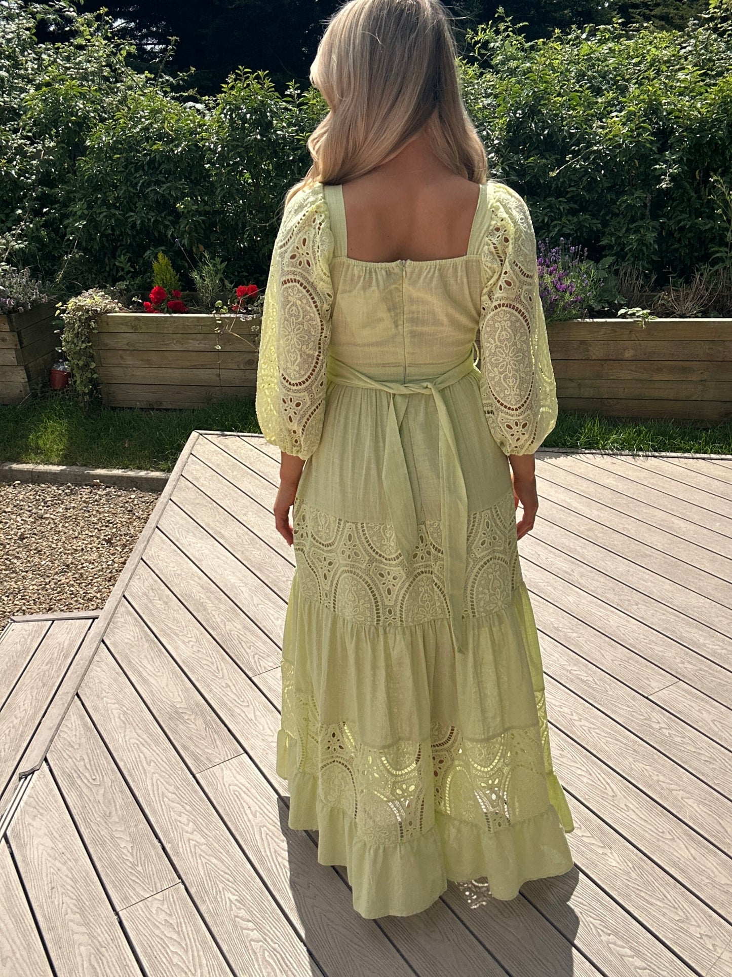 Claudie Dress Pistachio - Image 7