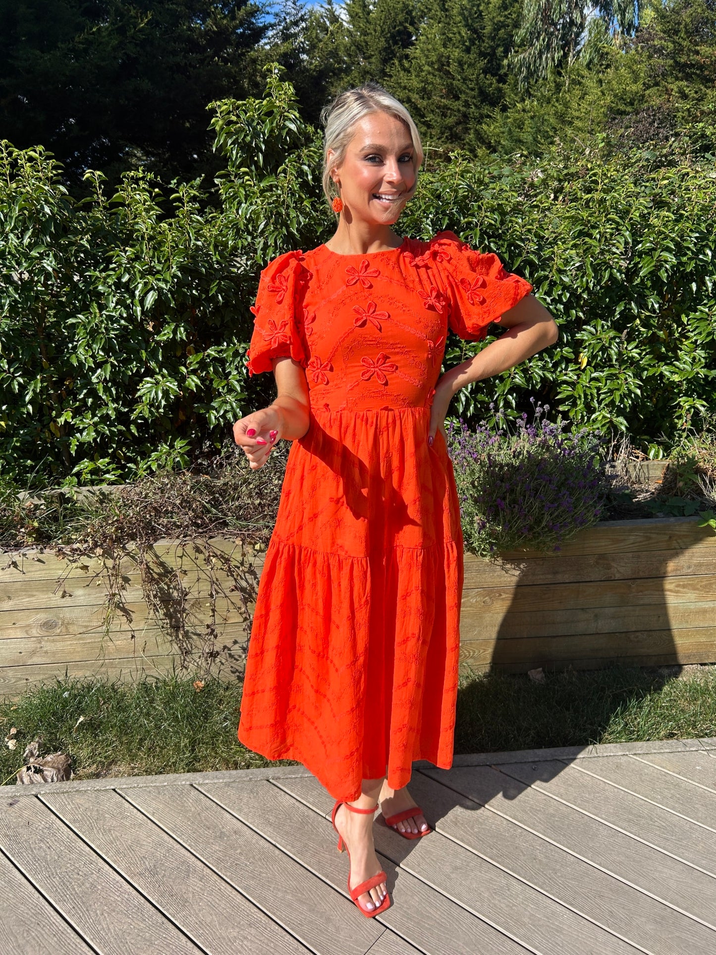 Tangerine Taya Dress