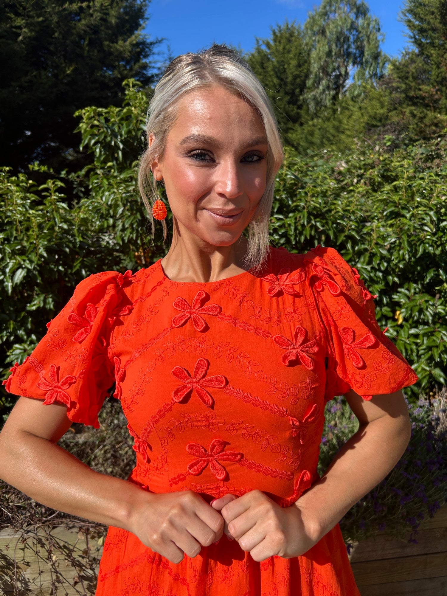 Tangerine Taya Dress