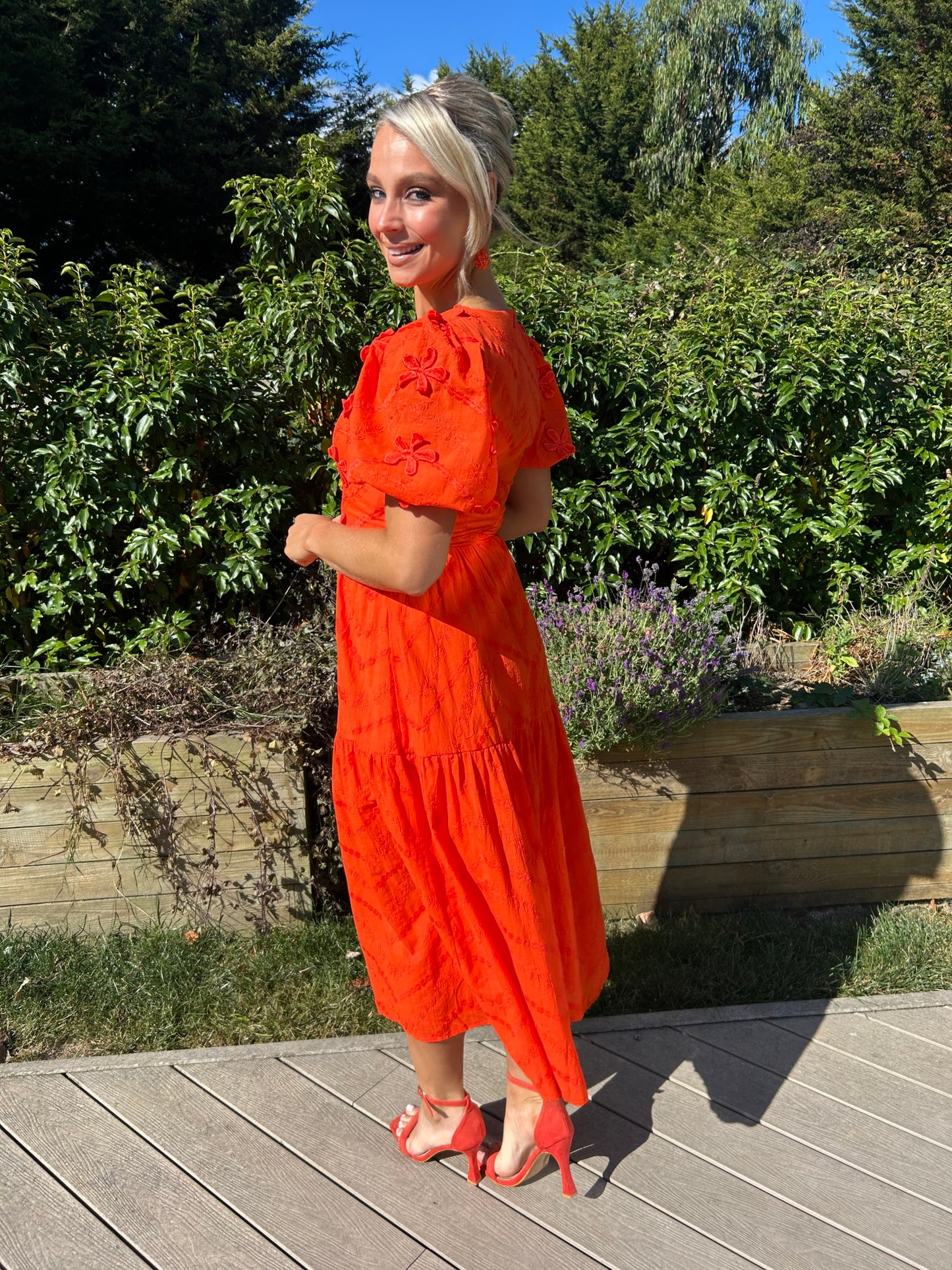 Tangerine Taya Dress