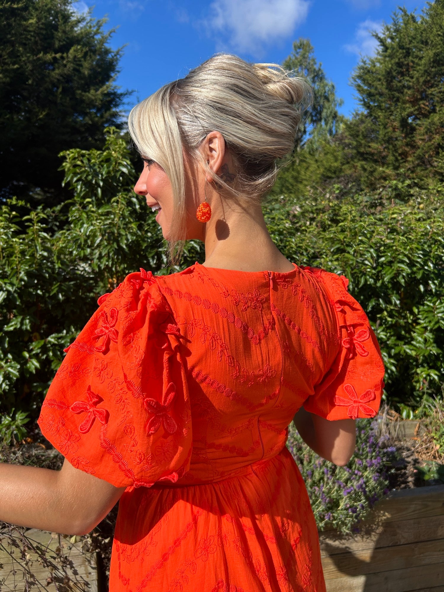 Tangerine Taya Dress