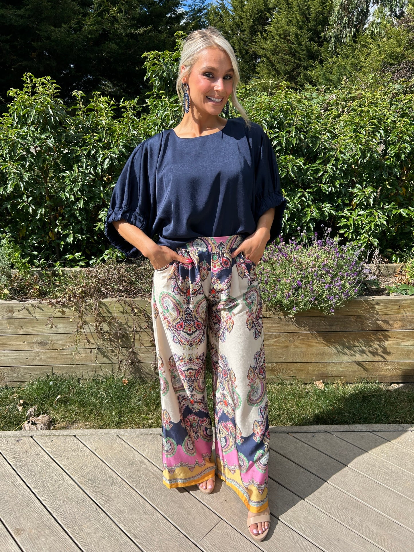 St Tropez Pants Navy - Image unknown