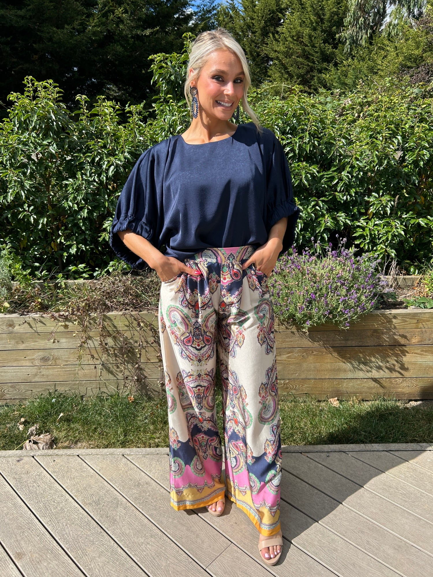 St Tropez Pants Navy - Image unknown