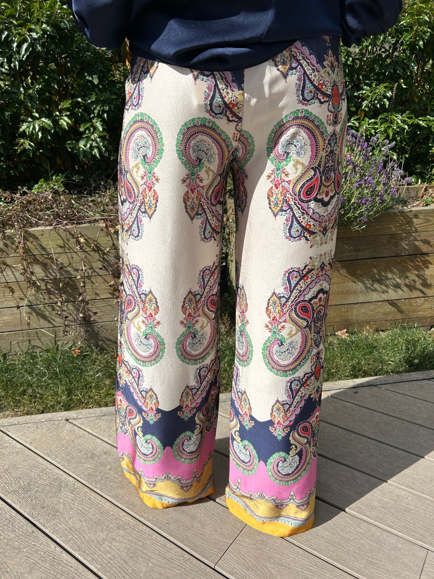 St Tropez Pants Navy - Image 4