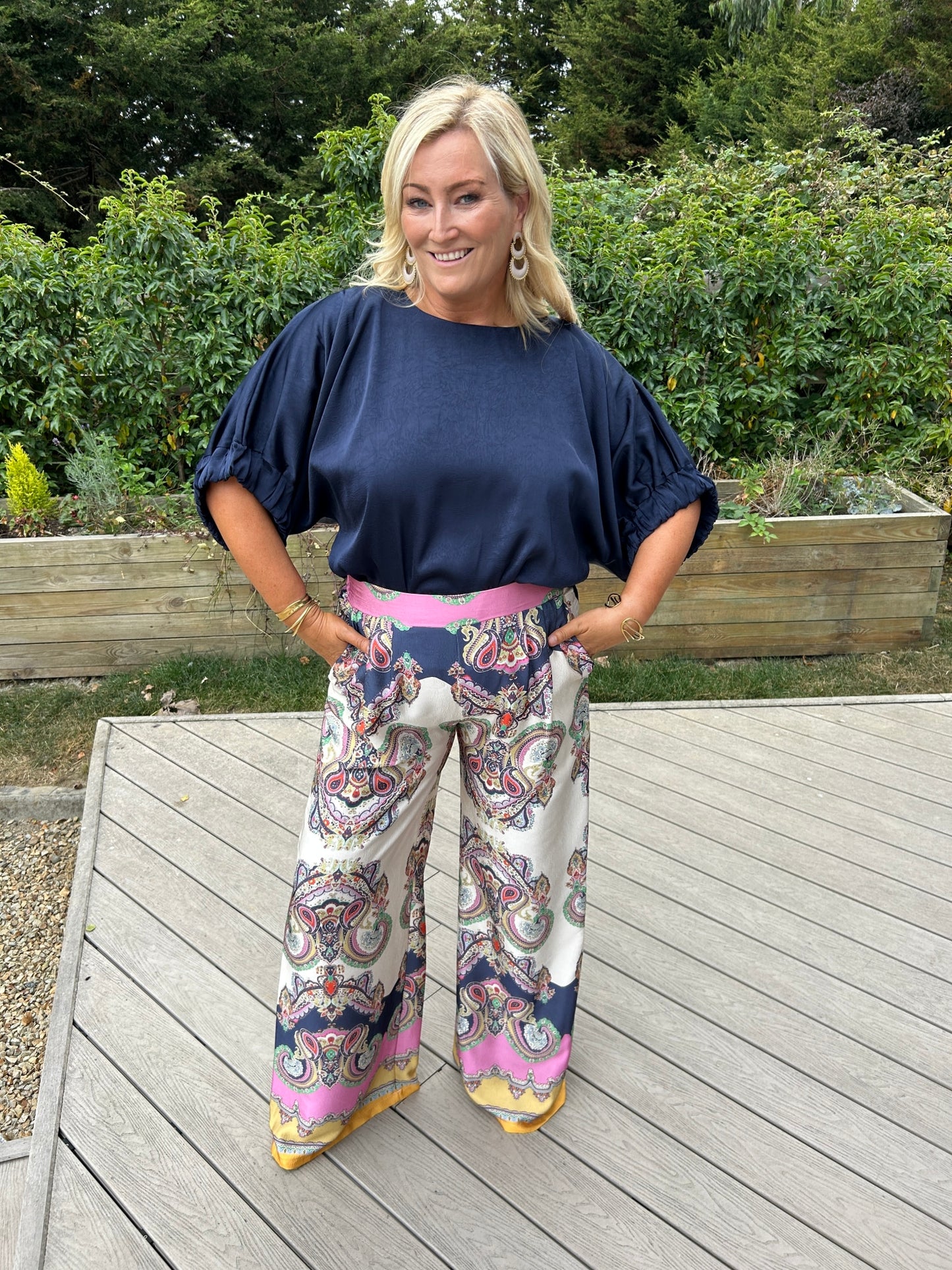 St Tropez Pants Navy - Image 5