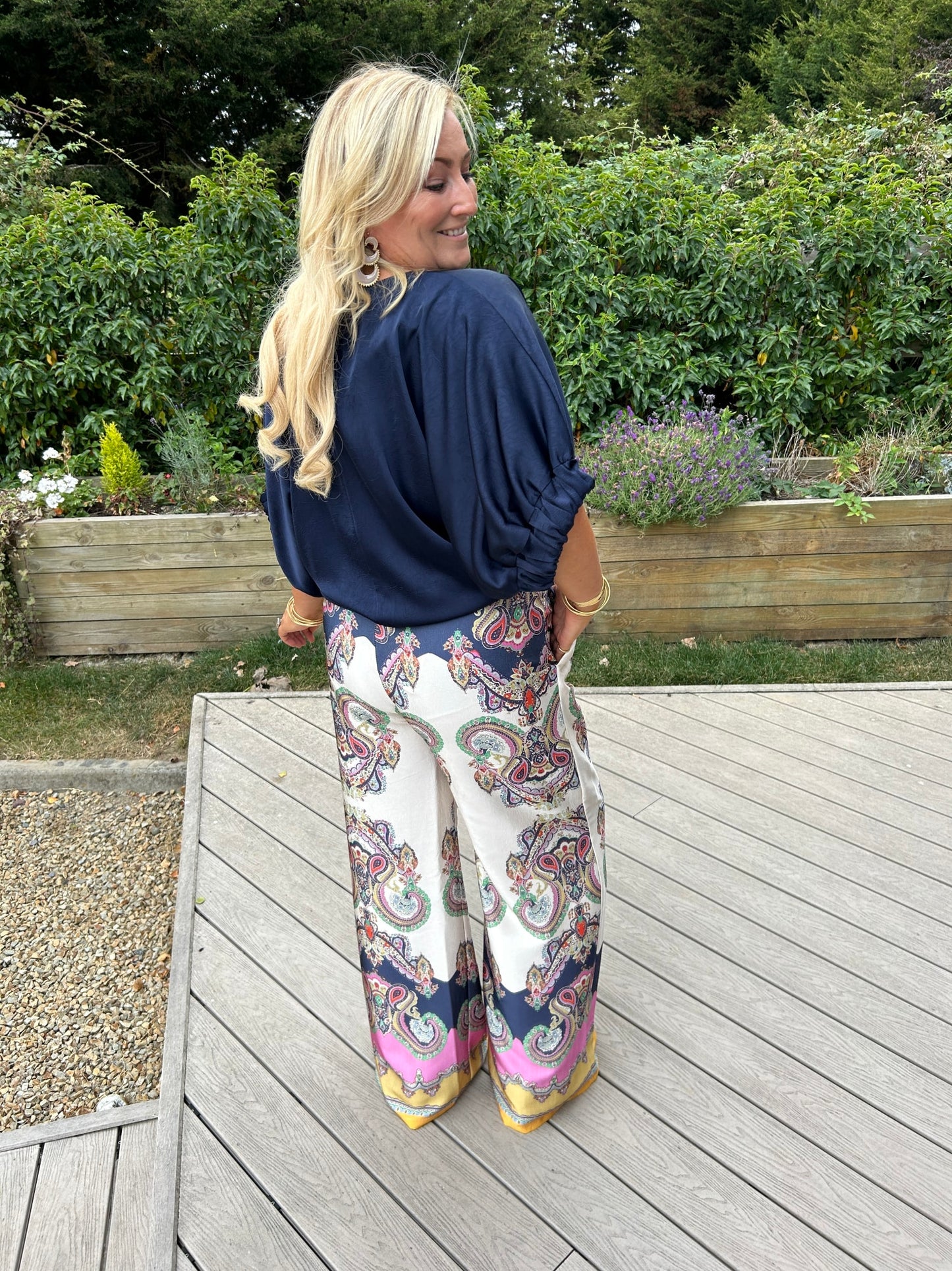 St Tropez Pants Navy - Image 1
