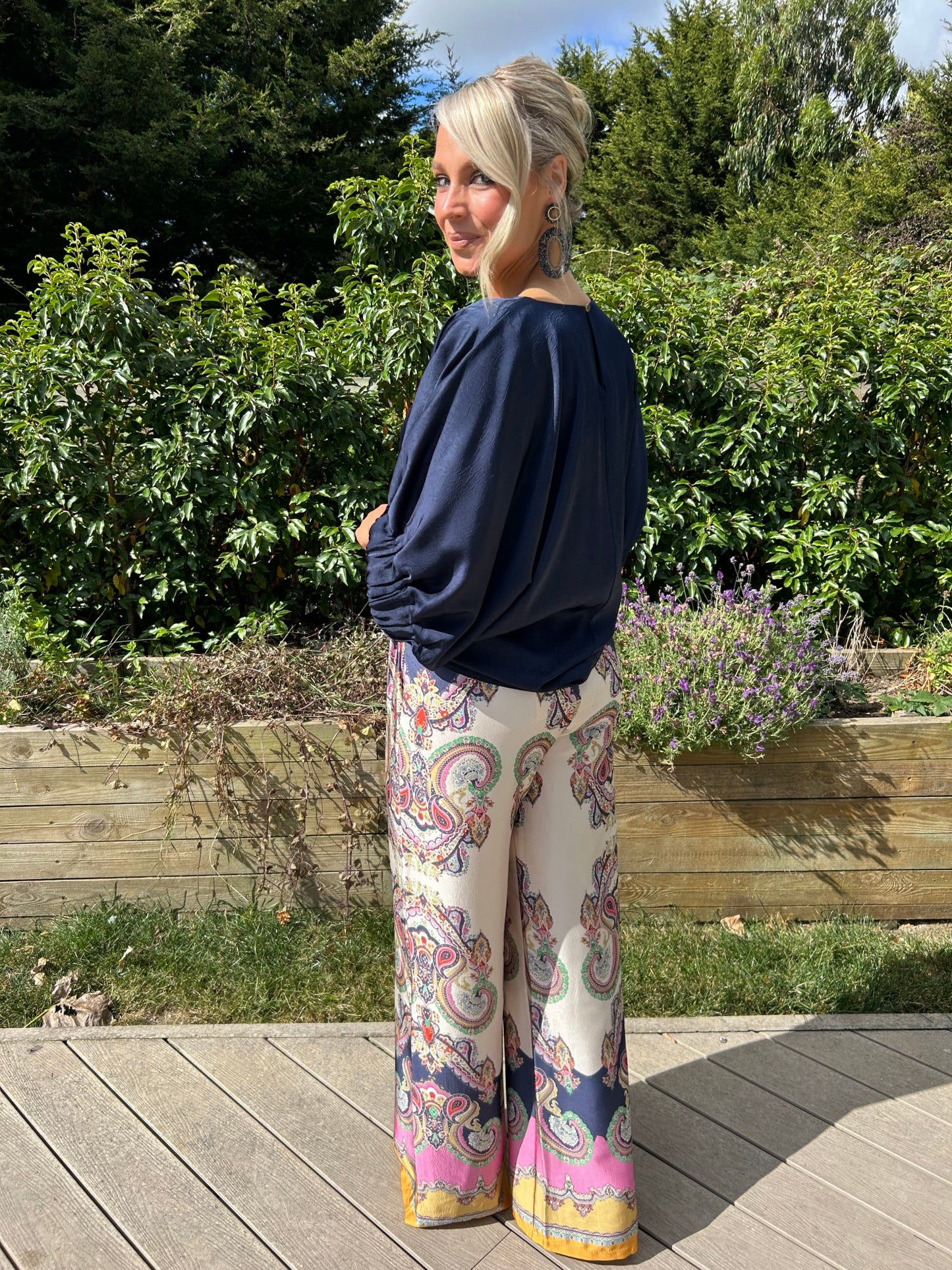 St Tropez Pants Navy - Image 2