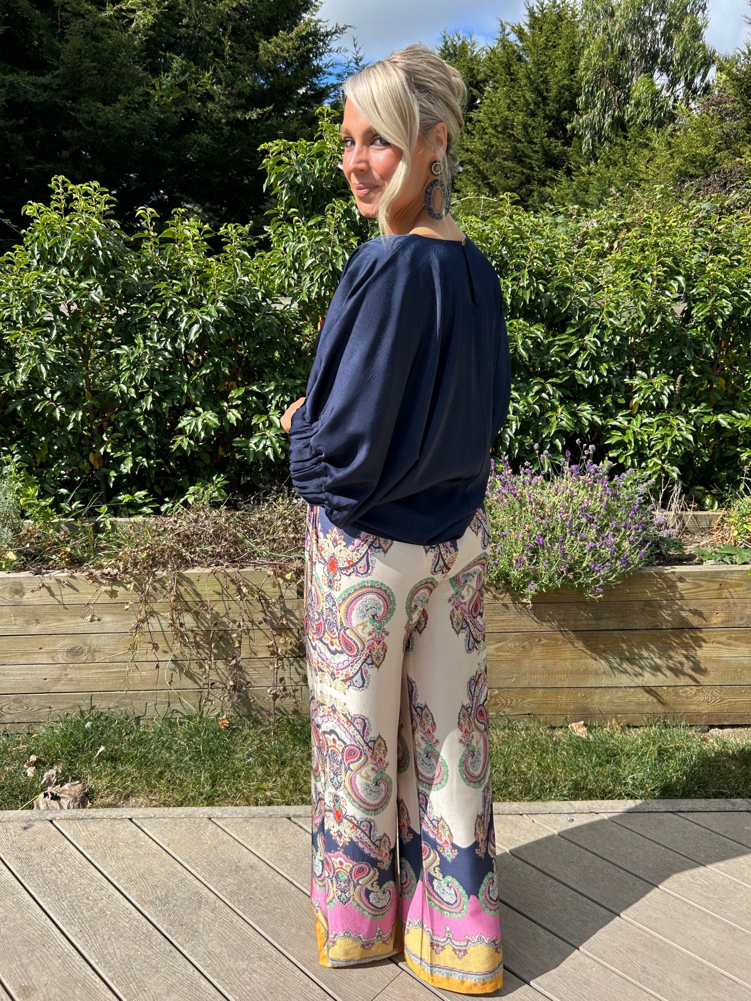 St Tropez Pants Navy - Image 2
