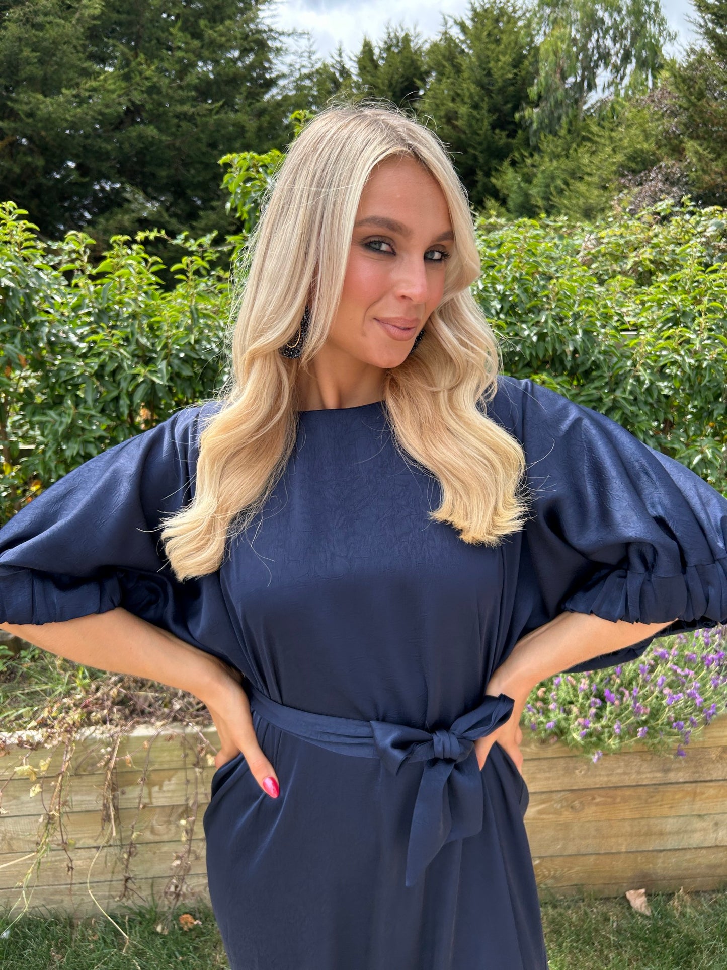 Montpellier Dress Navy - Image 5